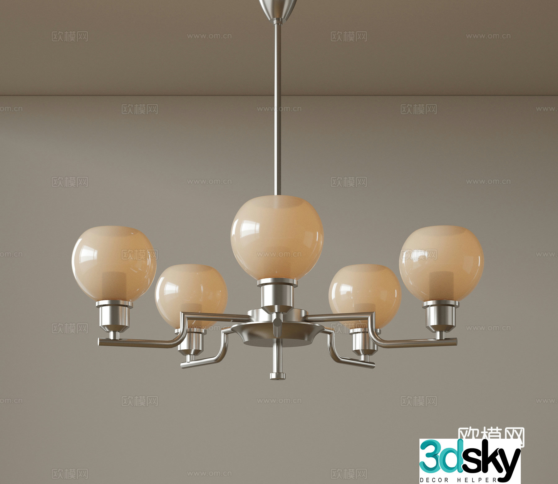 Modern medieval style chandelier Minimalist cream style chandelier Nordic simple chandelier Restaurant chandelier American 3D model