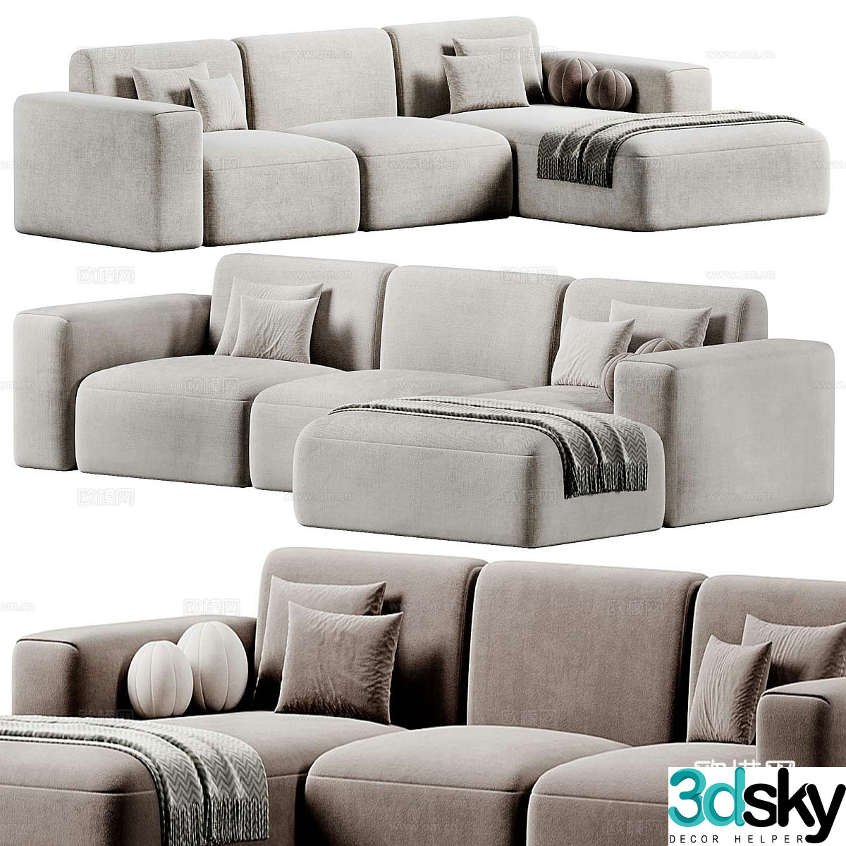 Lavist’s Jack Sofa 3D Model