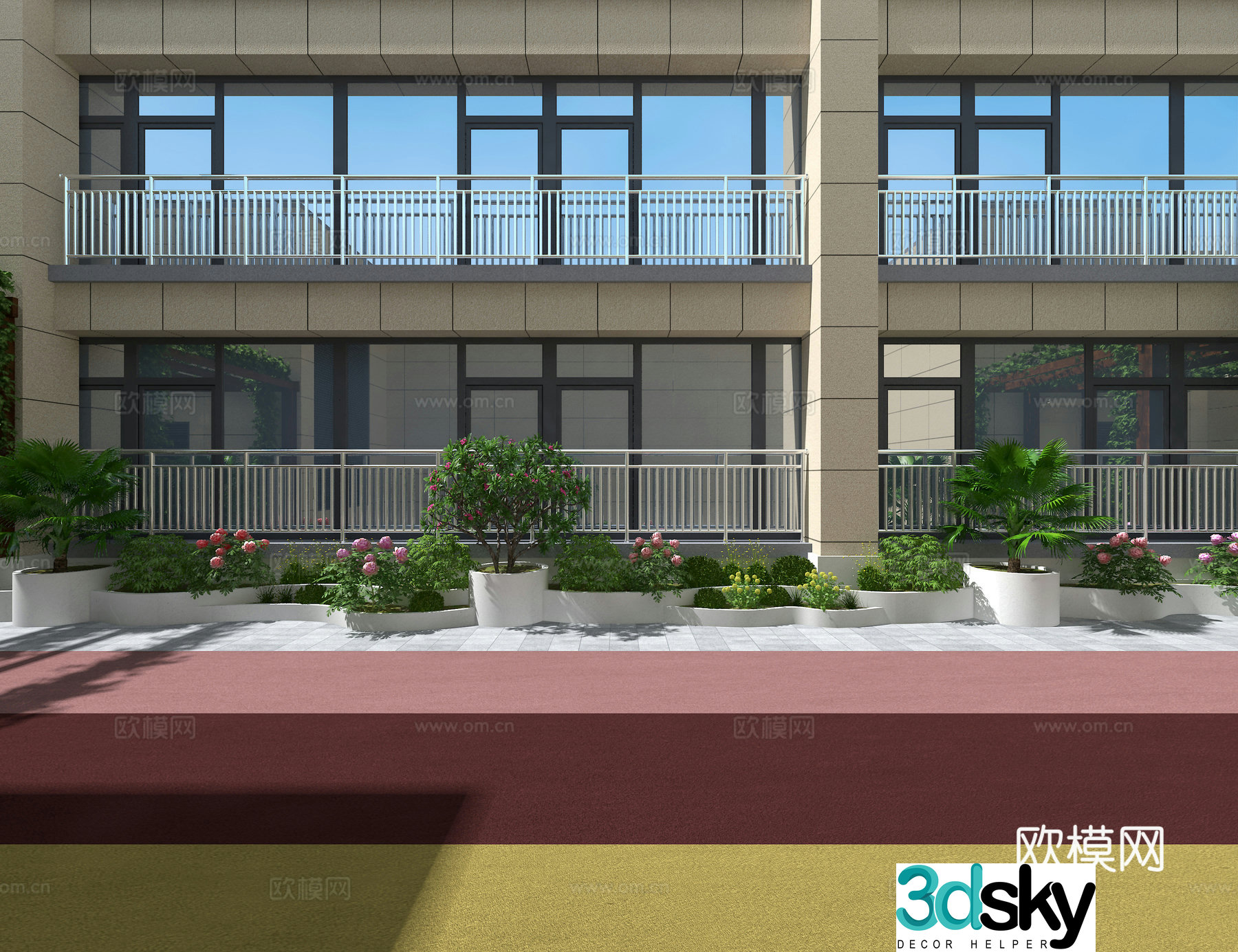 Rooftop Landscape 3d Model