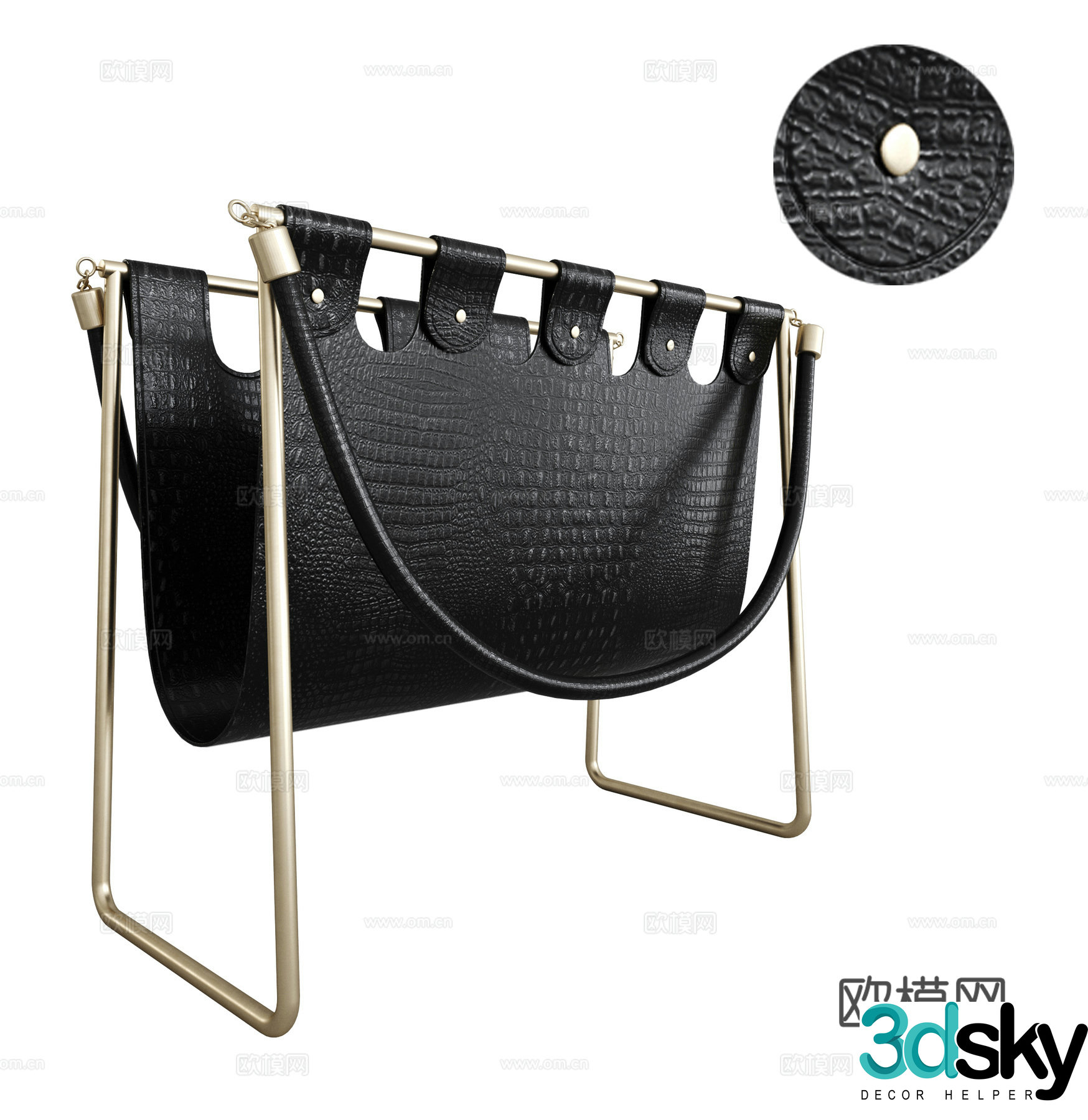 Magazine Bookshelf Sofa side table 3D model