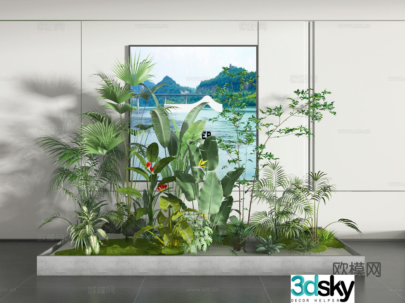 Plant heap 3d model