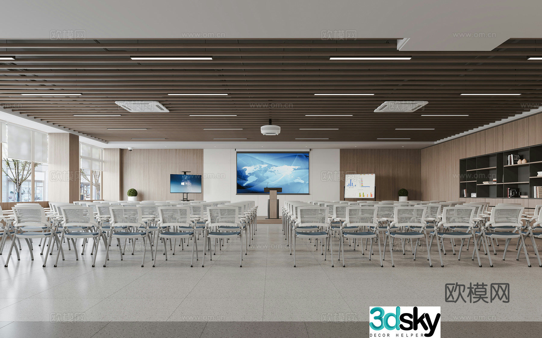 Modern training room Training room 3D model