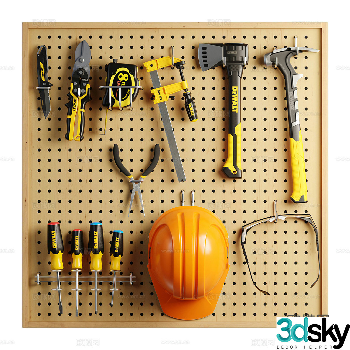 Hole board tool 3d model