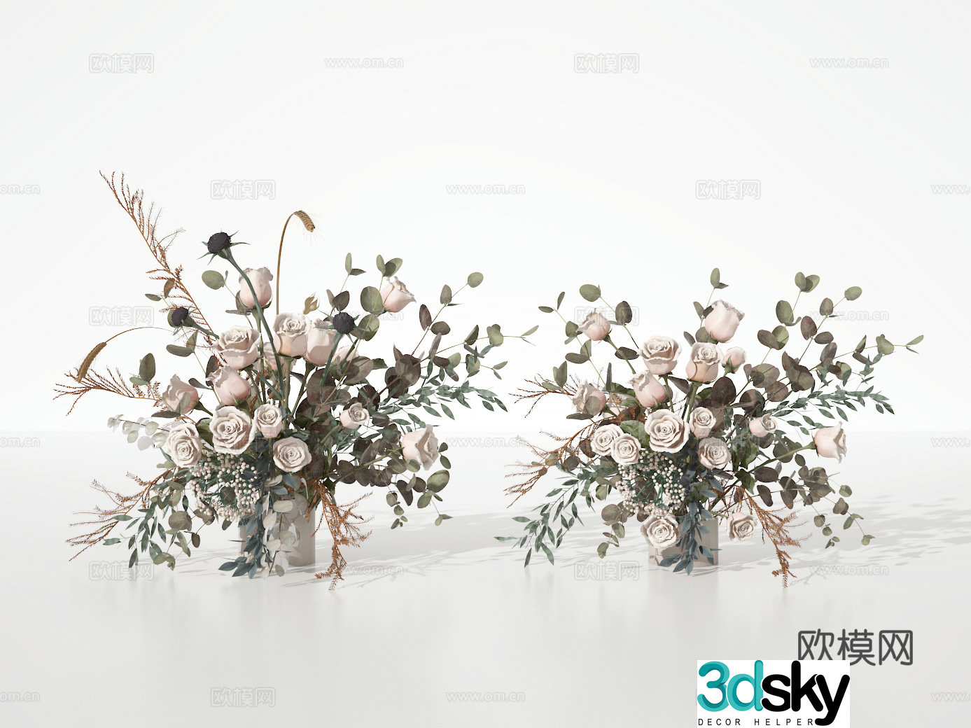 Flower art 3d model