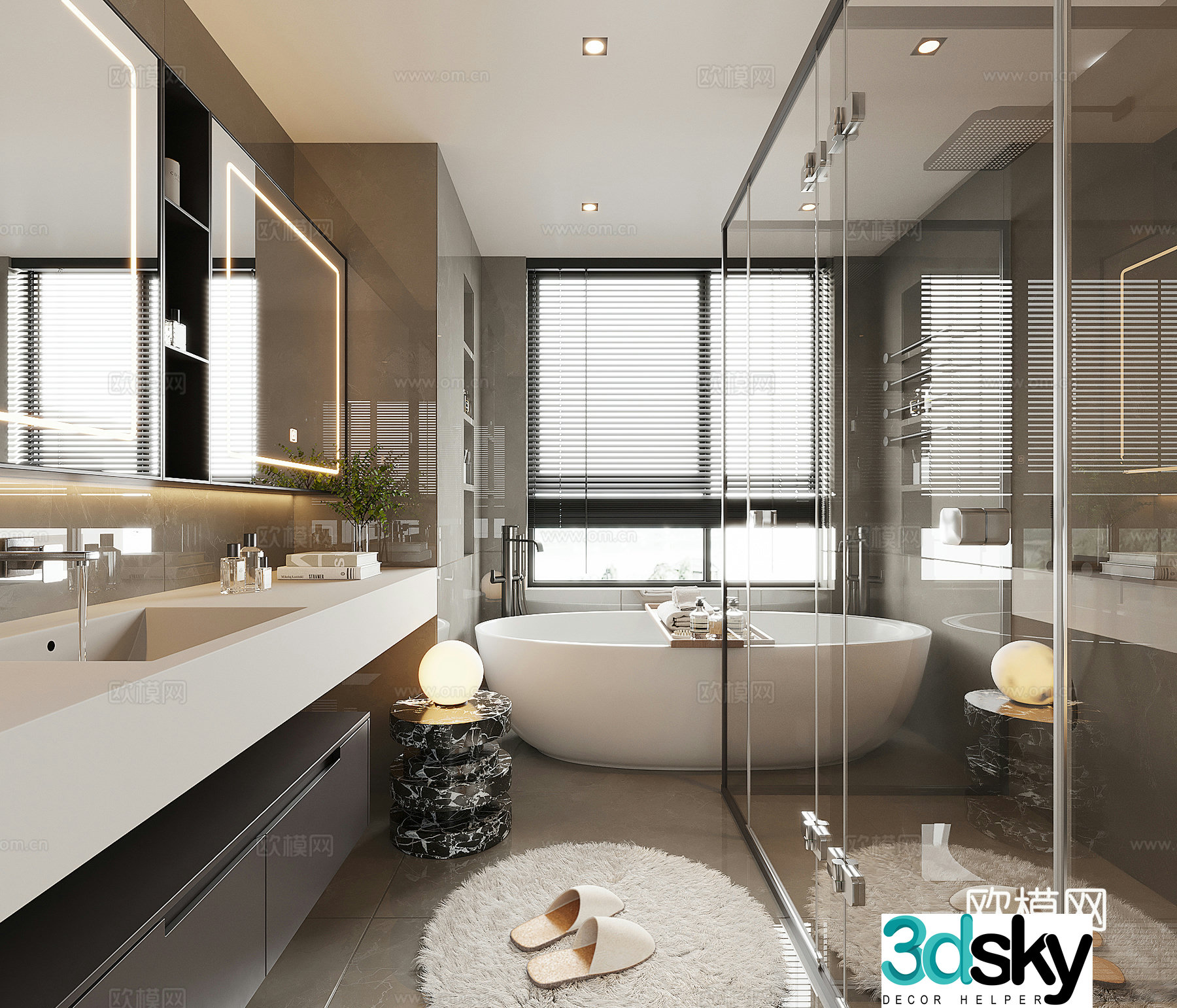 Modern bathroom 3d model
