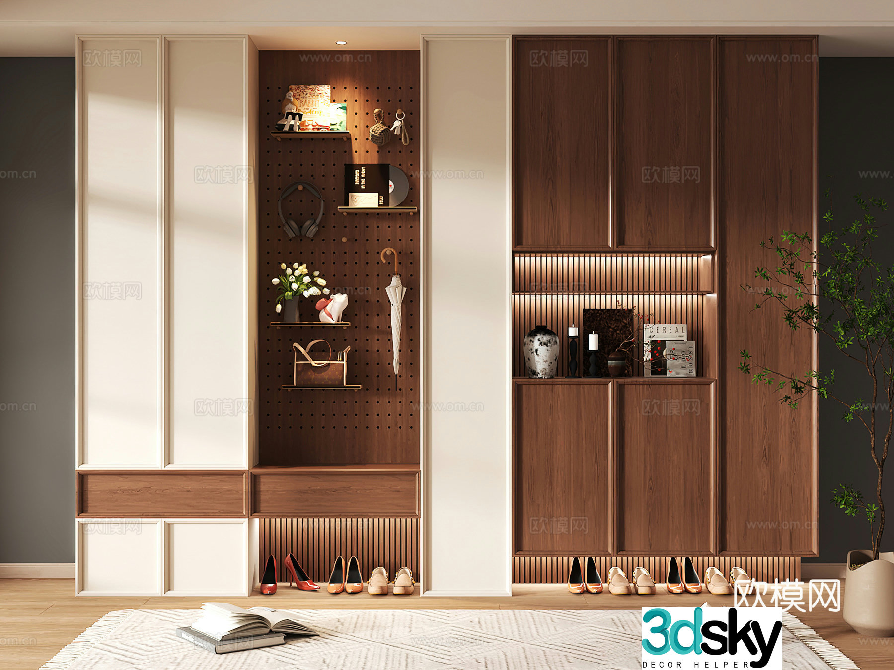 Shoe cabinet design shoe cabinet partition shoe cabinet porch shoe cabinet home shoe cabinet 3D model
