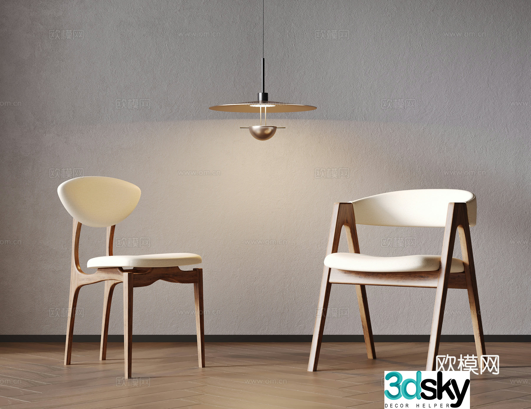 Modern single chair Tea chair Solid wood single chair Dressing chair Book chair 3d model