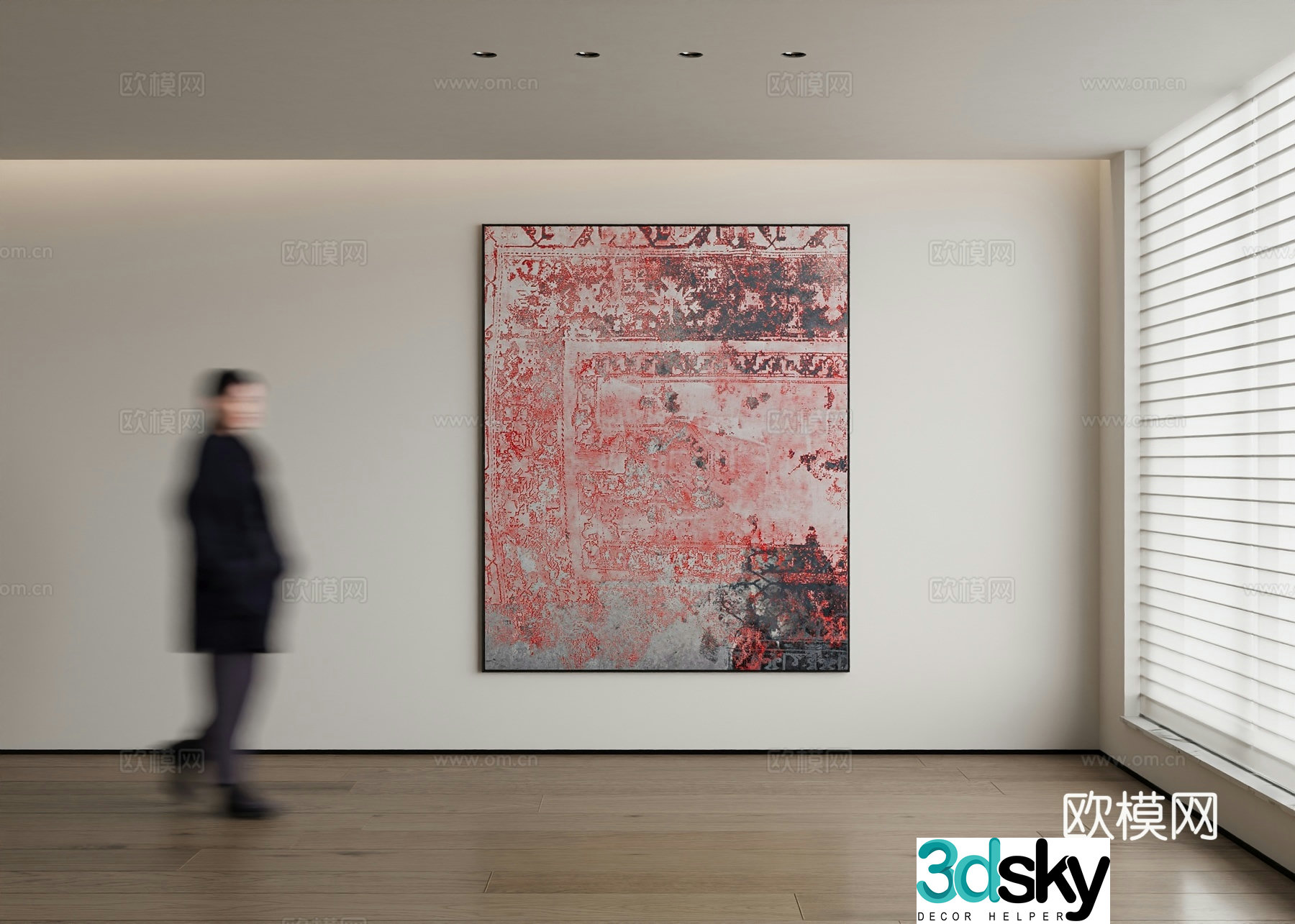 Modern decorative painting 3d model