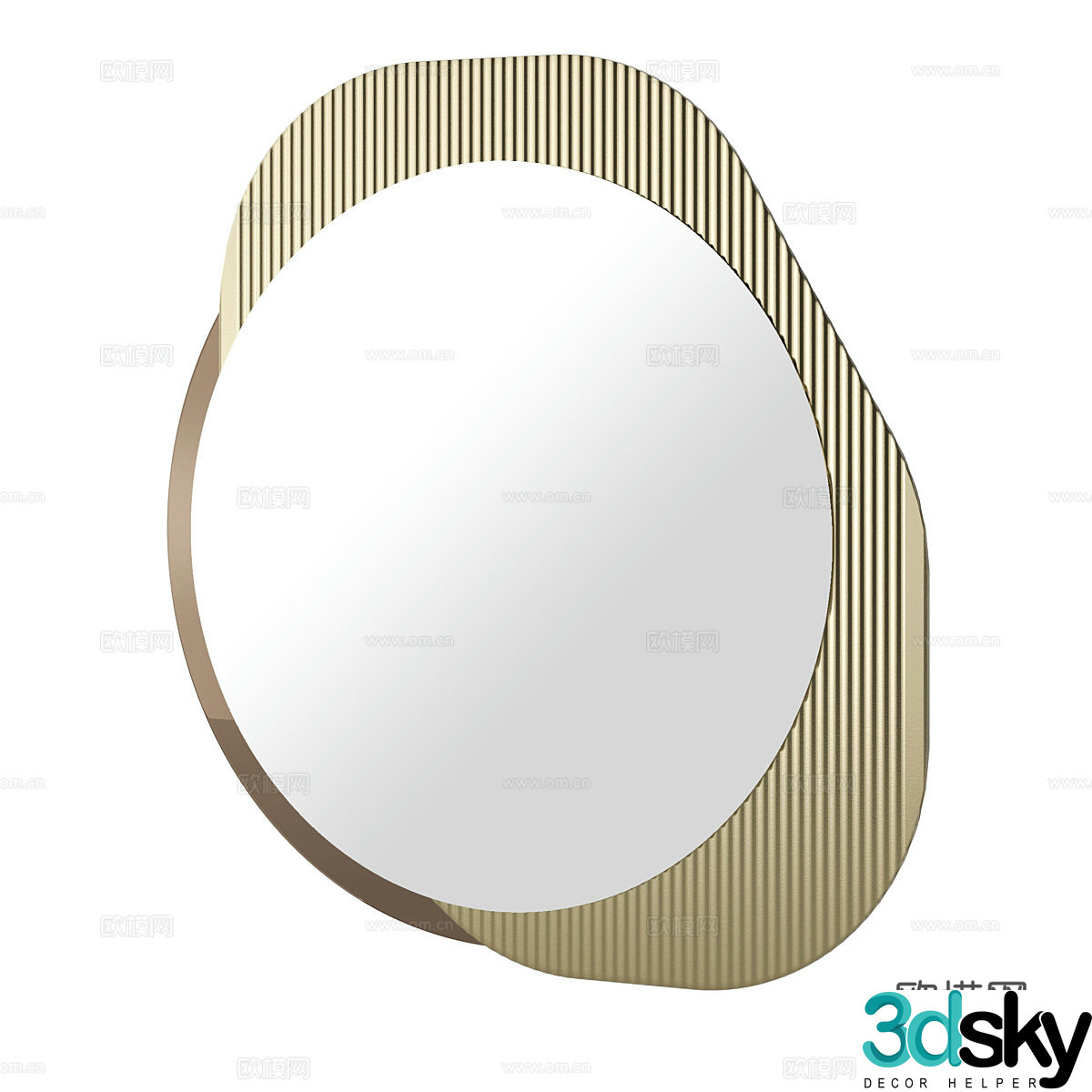 Decorative mirror 3d model