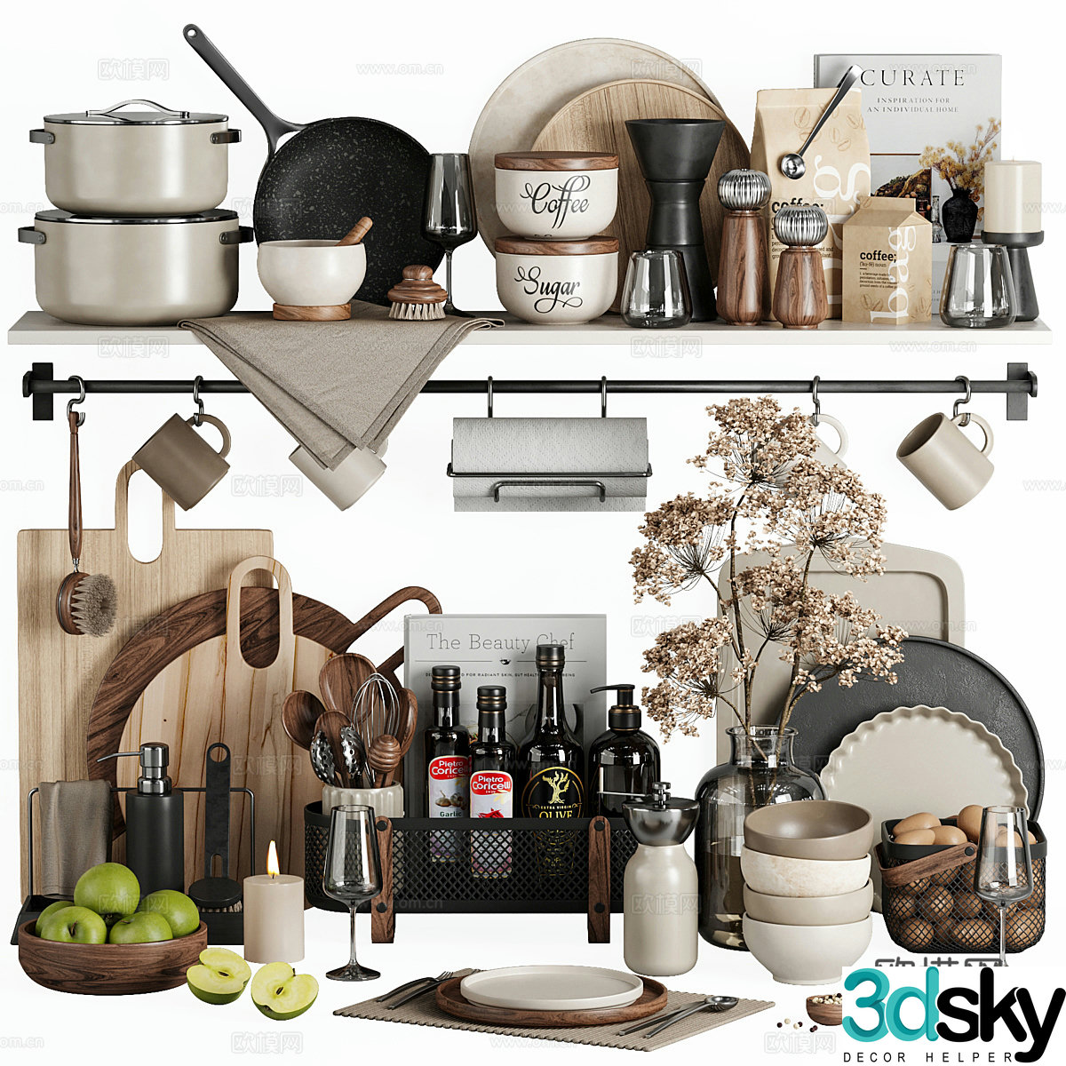 New Chinese kitchen appliances 3D model