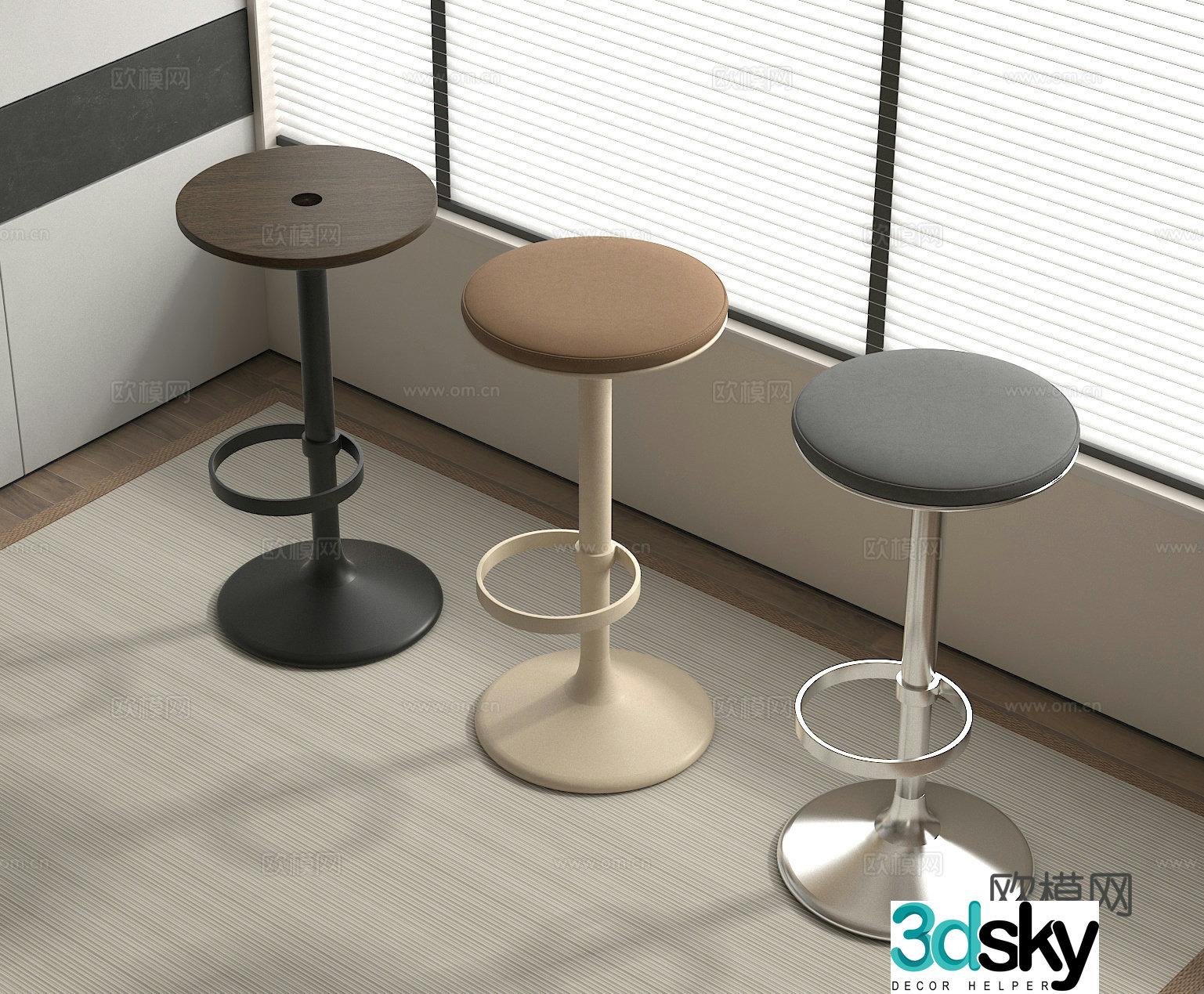 Bar stool Bar stool Bar chair 3d model