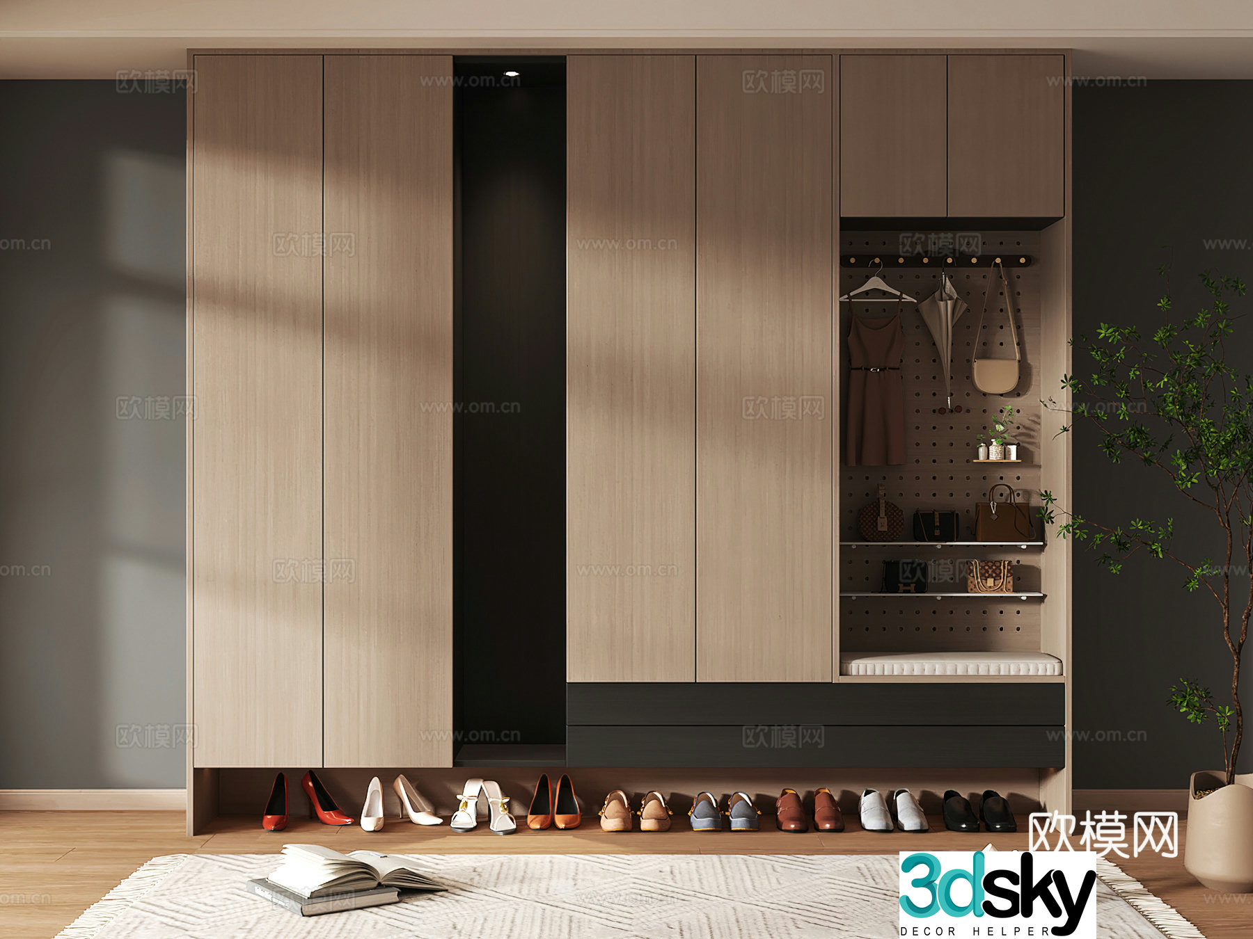Shoe cabinet design shoe cabinet partition shoe cabinet porch shoe cabinet home shoe cabinet 3D model