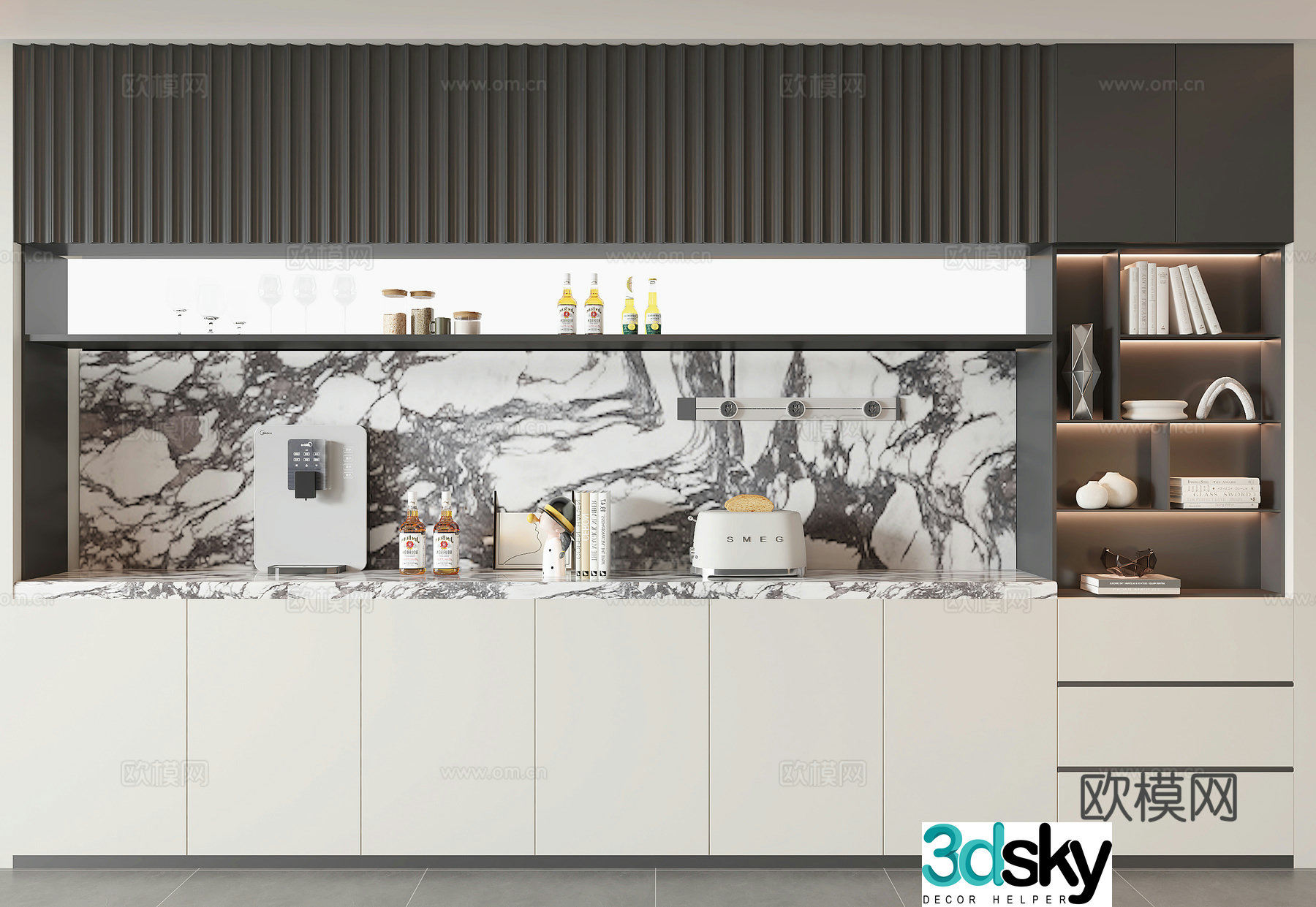 Modern sideboard 3D model