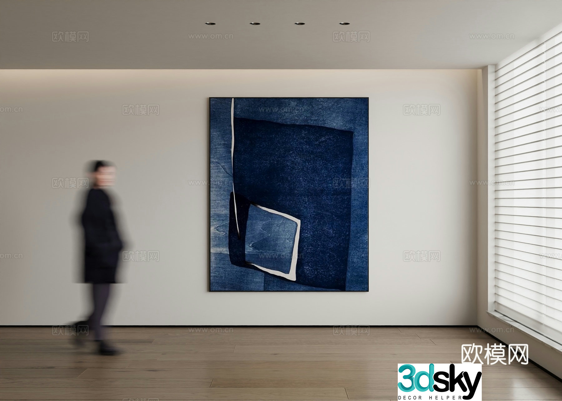 Modern decorative painting 3d model