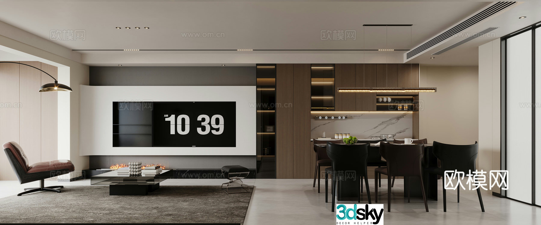 Italian restaurant 3D model