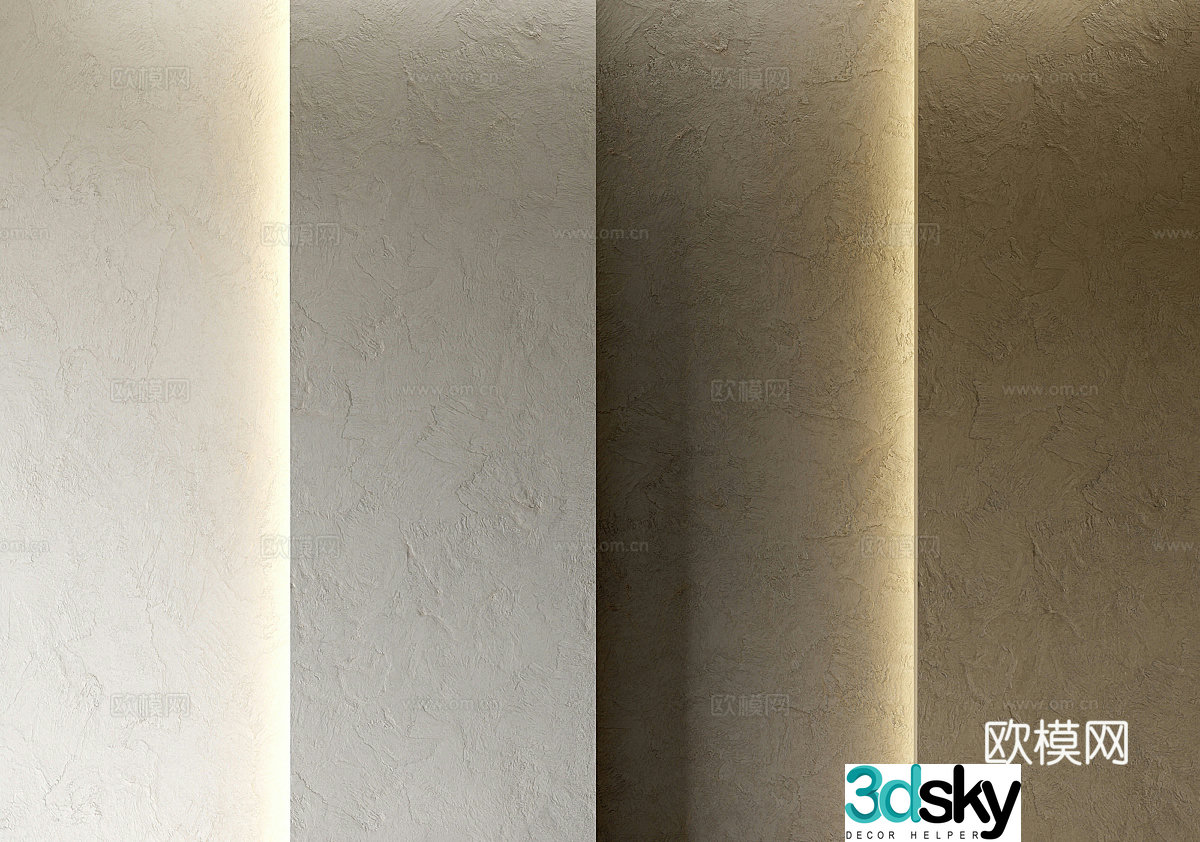 Microcement Art paint Art paint Latex paint Real stone paint 3d model