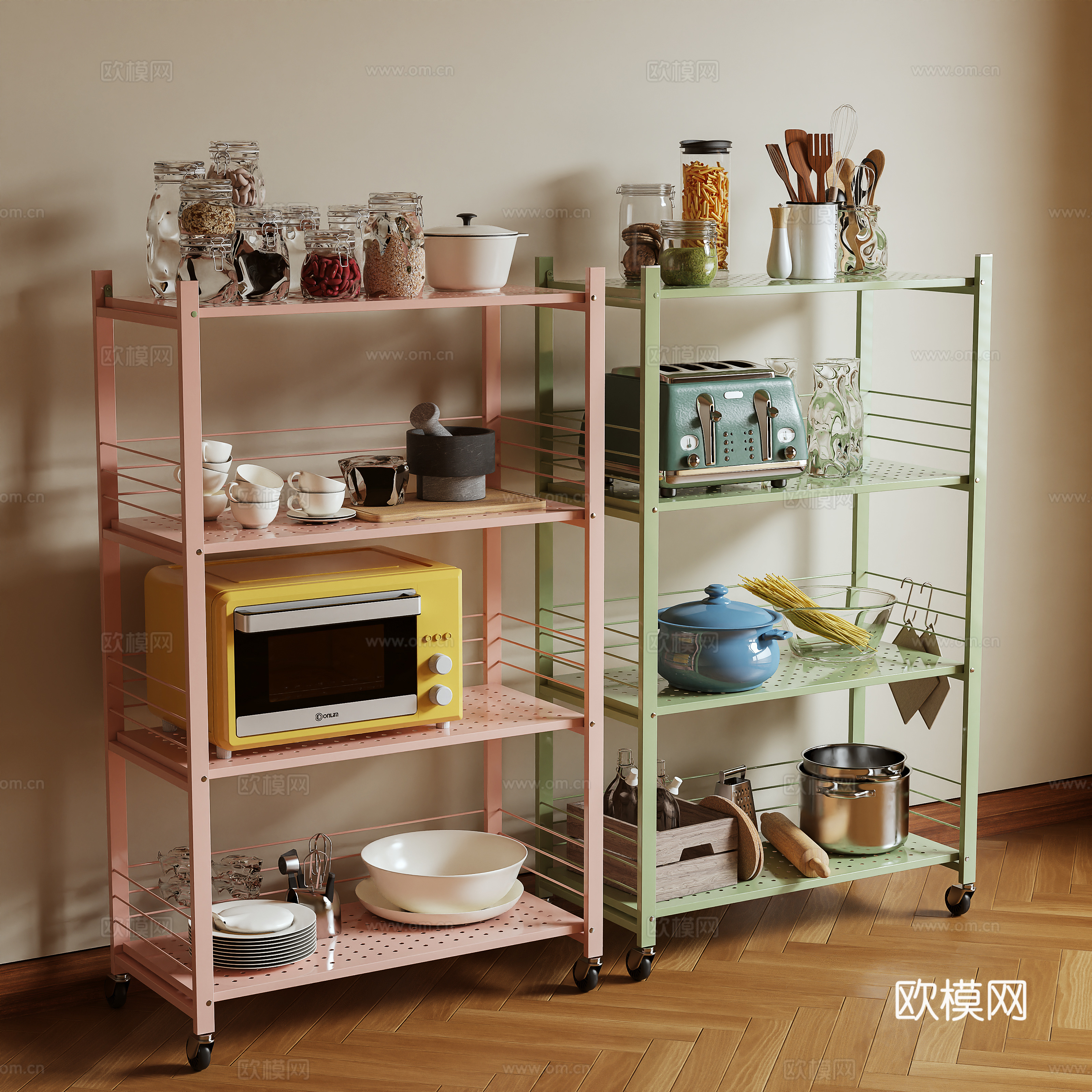 Modern shelf 3D model