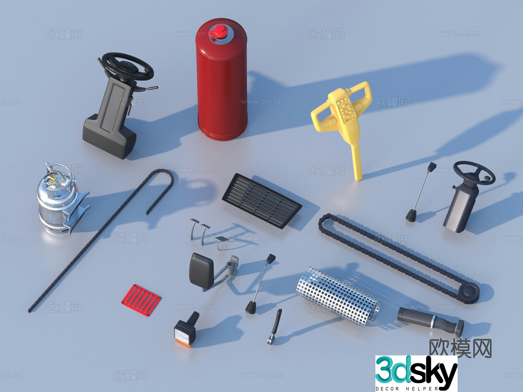 Parts Hardware 3D Model