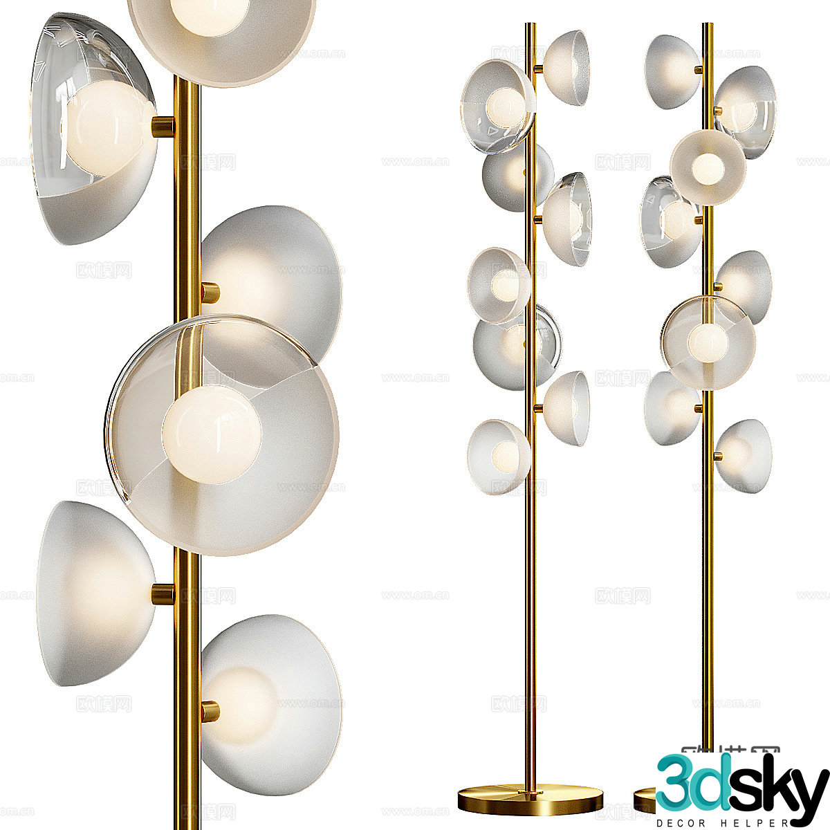 New Chinese style light luxury VINSENT FL floor lamp 3d model