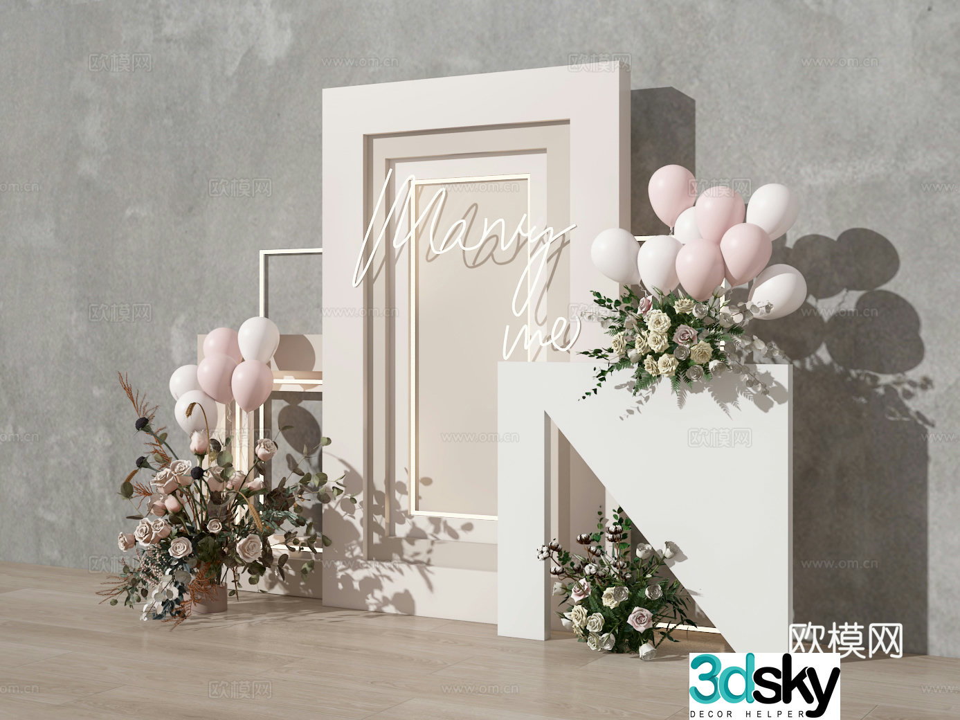Wedding beauty 3d model