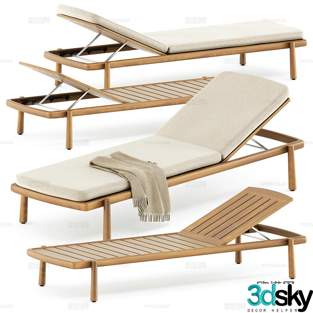 3d model of recliner