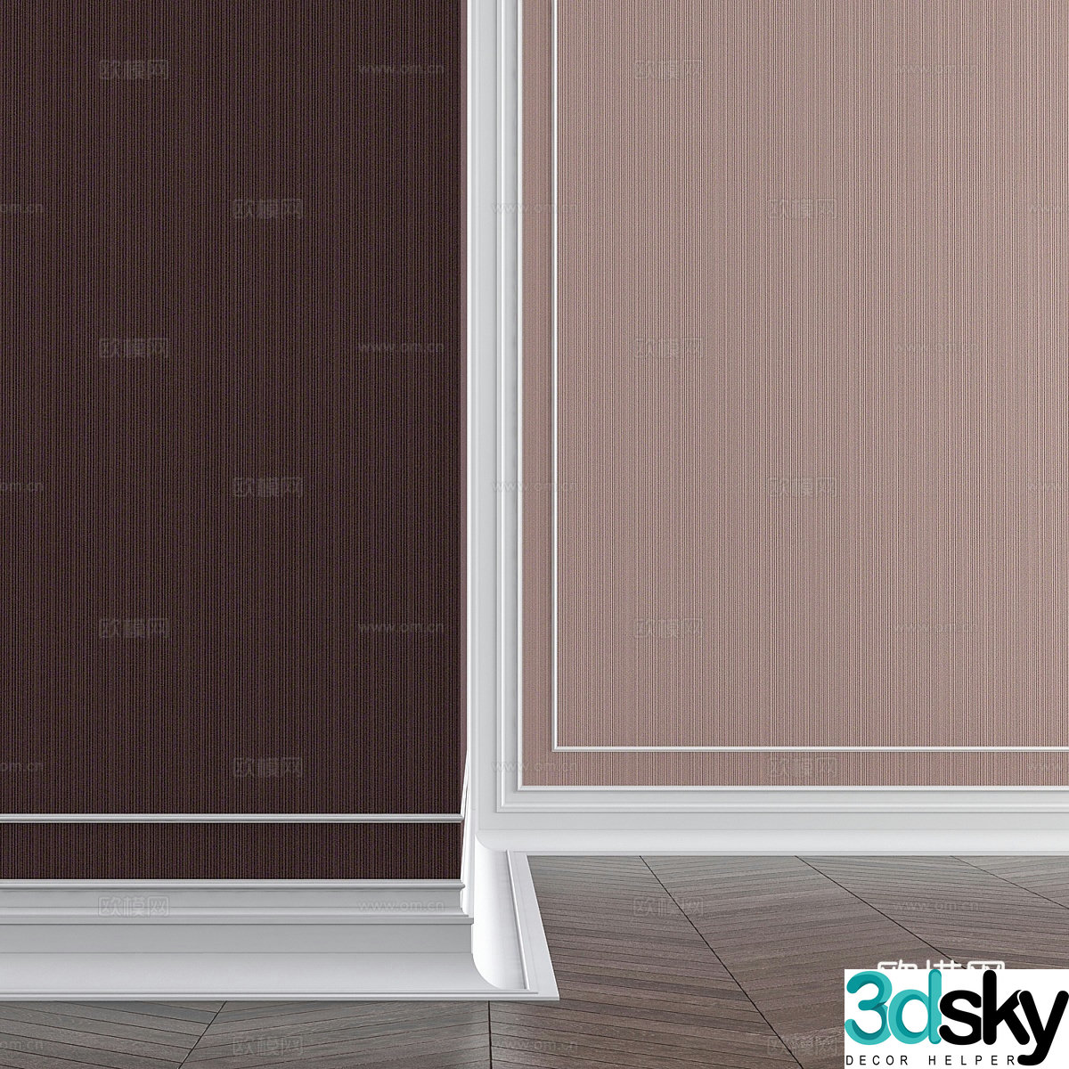 3D model of wall cloth material