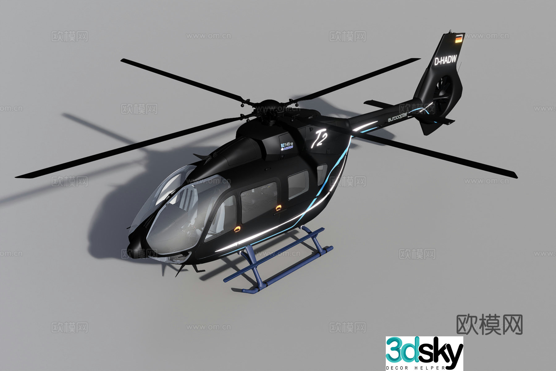 Helicopter 3d model