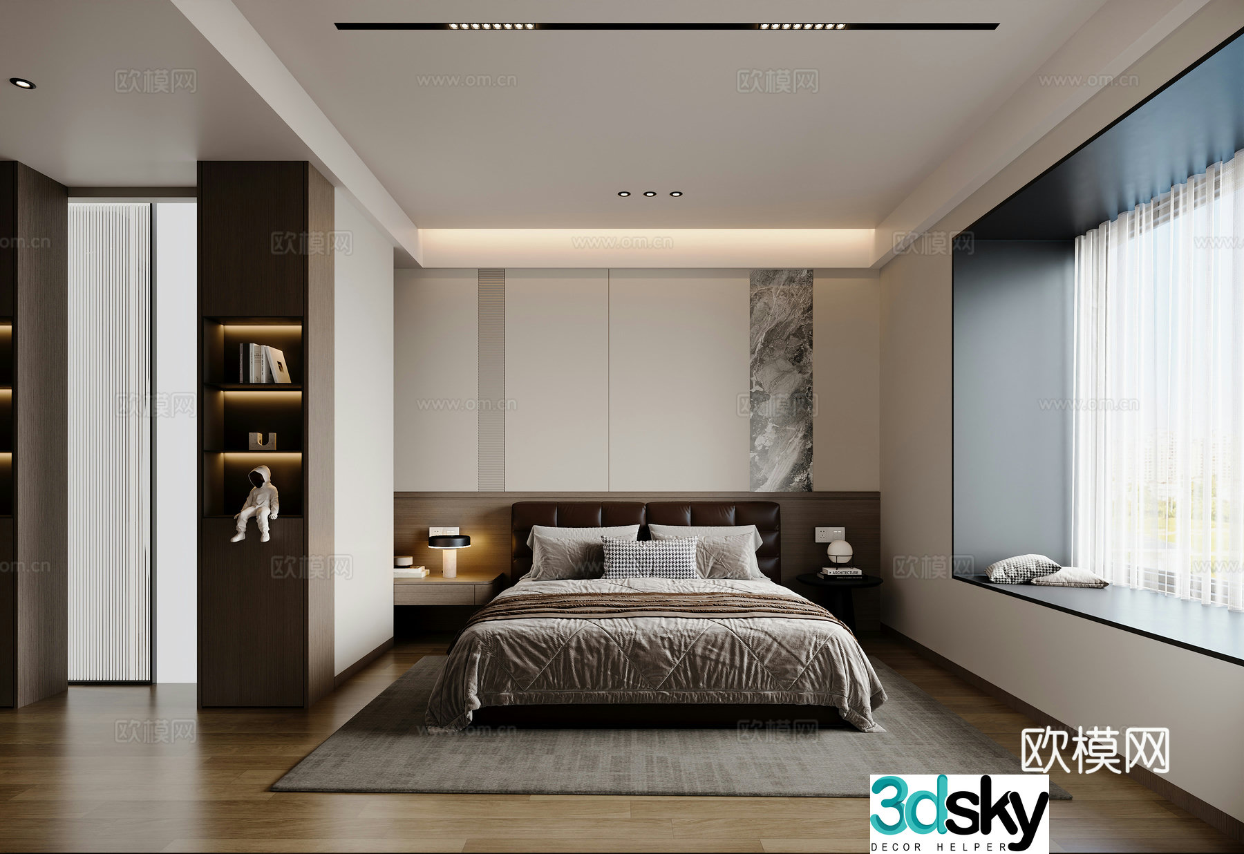 Italian bedroom 3d model