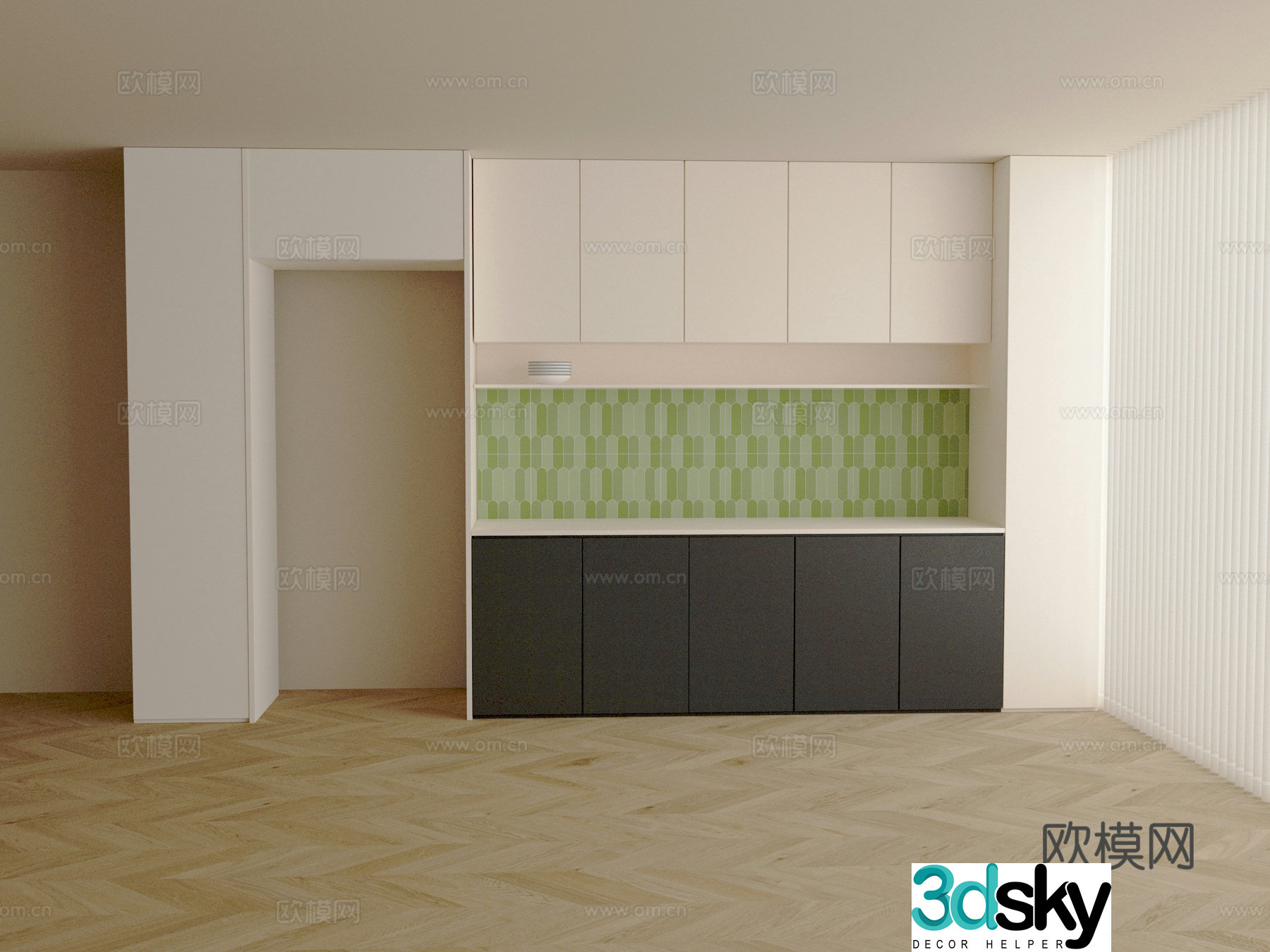 Furniture Side Cabinet 3D Model
