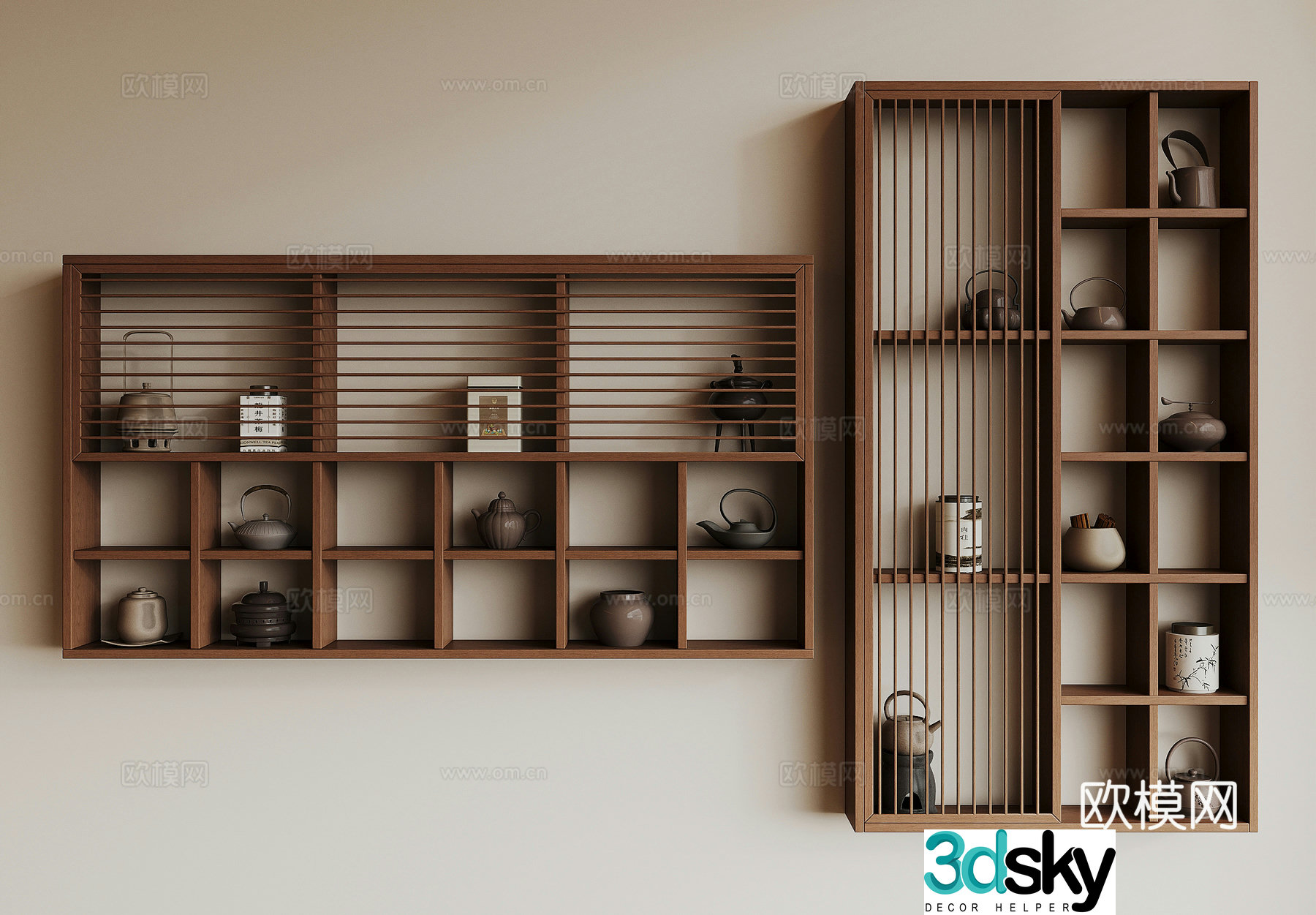 New Chinese tea cabinet 3D model