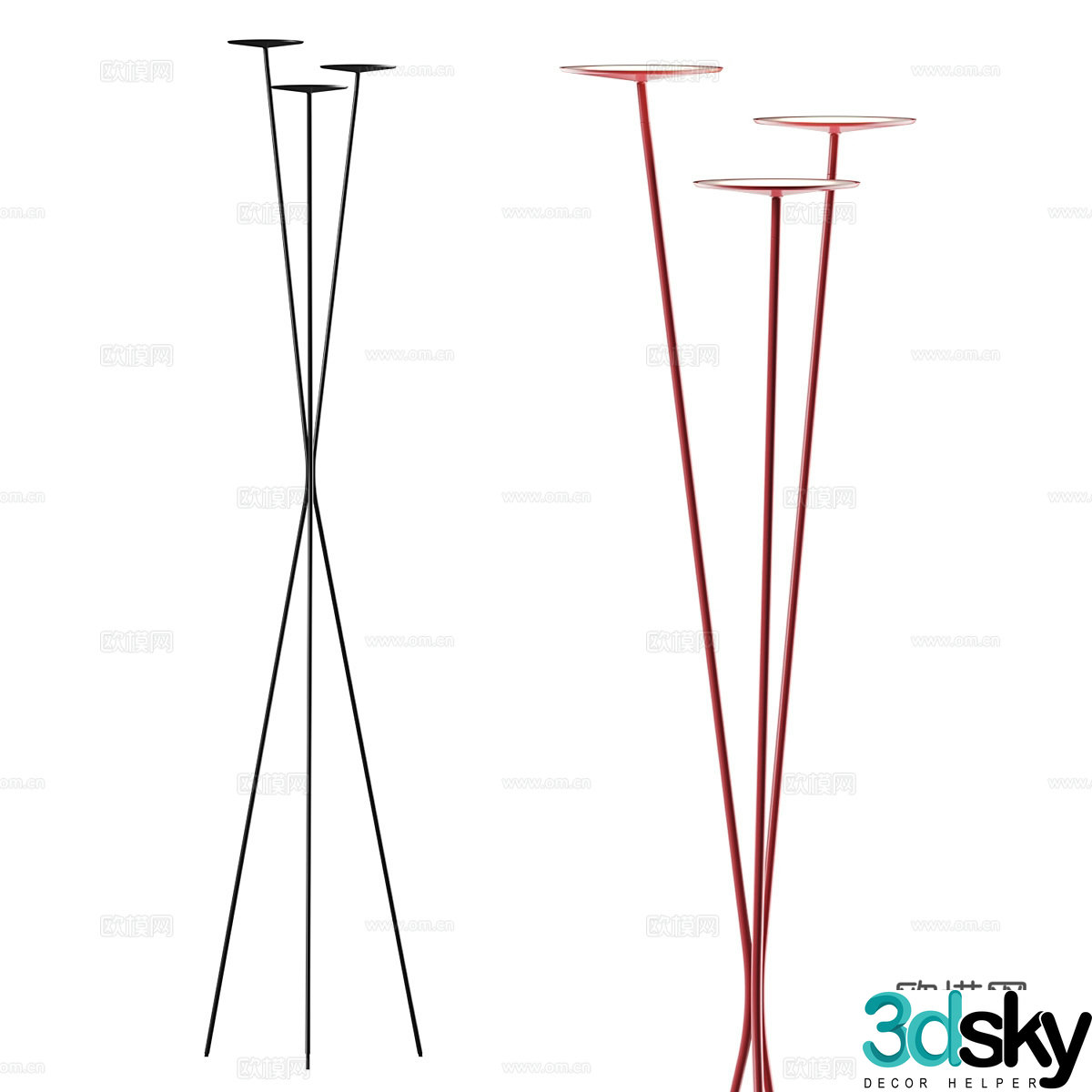 Modern minimalist Stehleuchten floor lamp 3d model