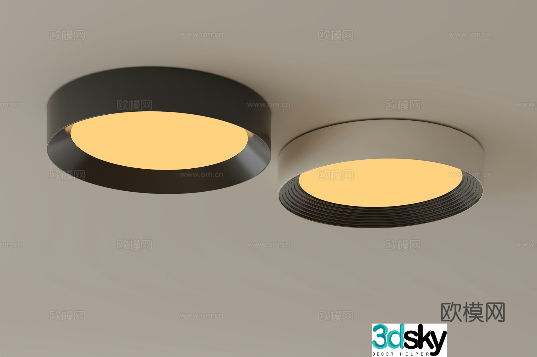 Modern medieval ceiling light Bedroom ceiling light Creamy air ceiling light Round ceiling light Children’s room 3D model