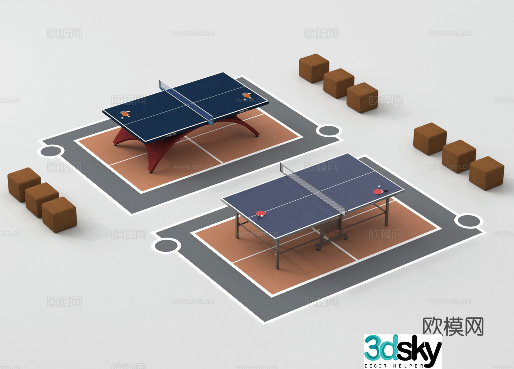 Table tennis table 3d model