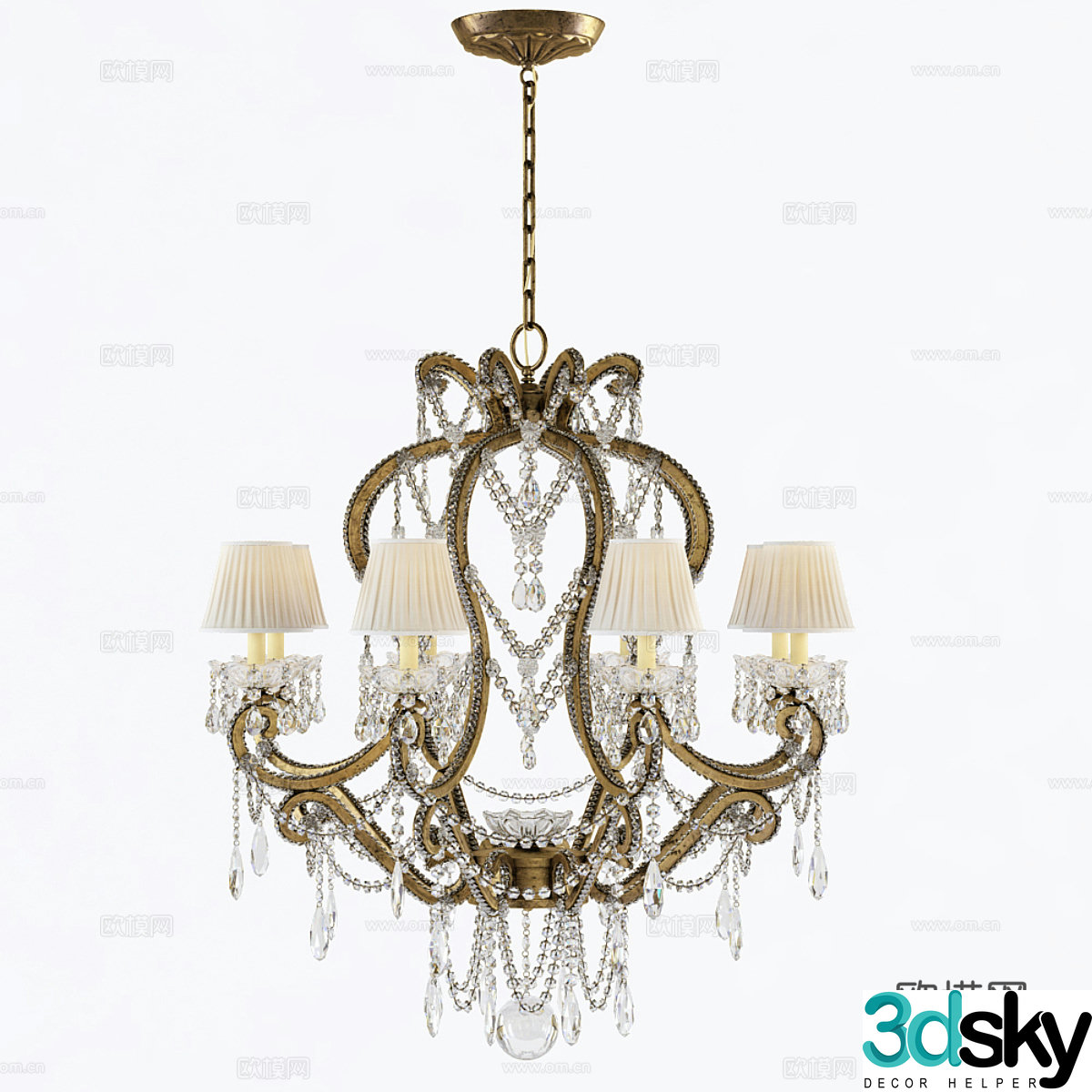 Small chandelier ADRIANA3d model