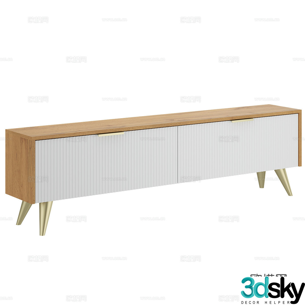 Nordic simple TV cabinet TV cabinet Simple TV cabinet Living room TV cabinet Decorative cabinet 3D model