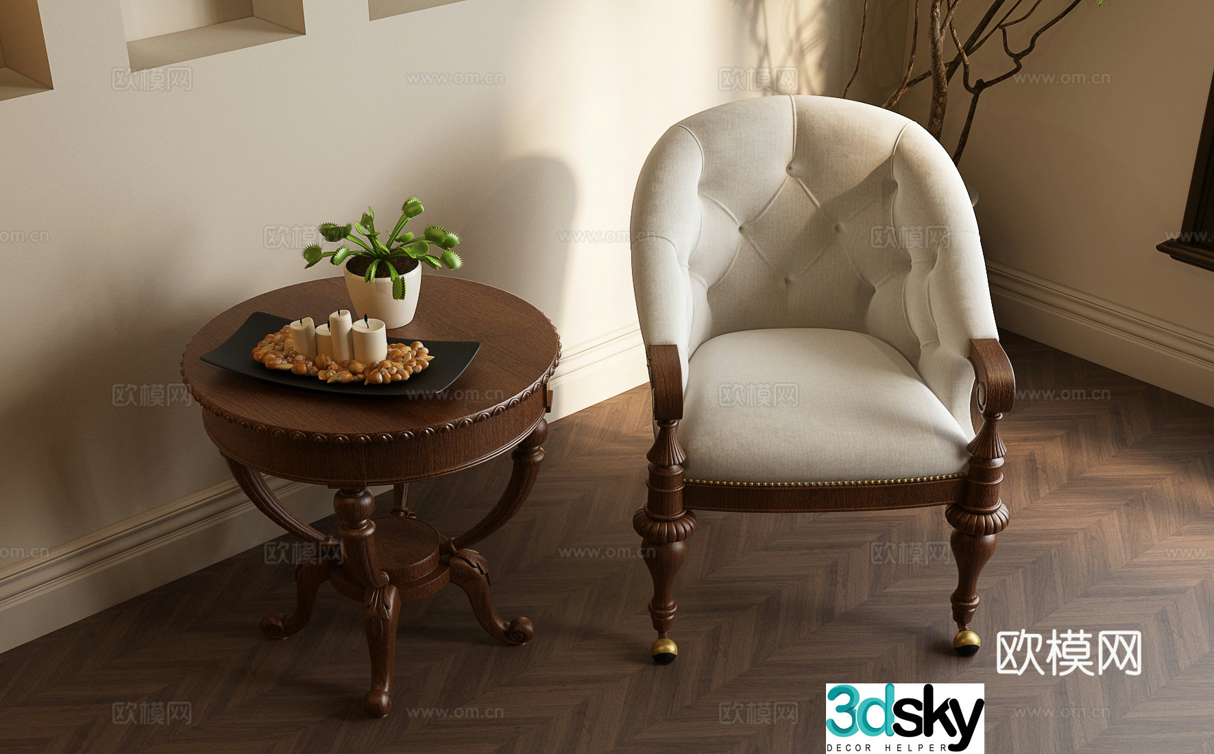 American casual chair American casual sofa 3d model
