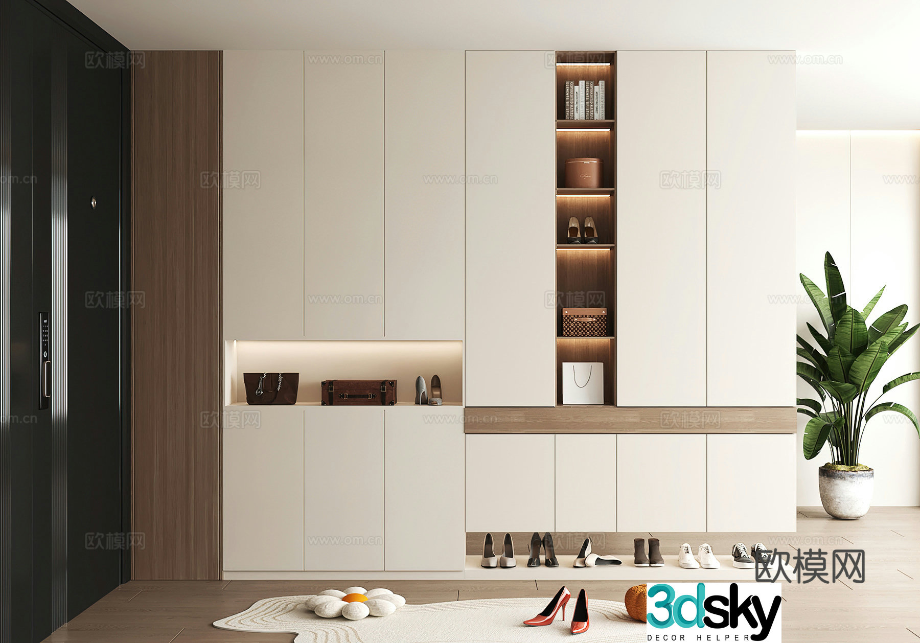 Shoe cabinet design shoe cabinet partition shoe cabinet porch shoe cabinet home shoe cabinet 3D model