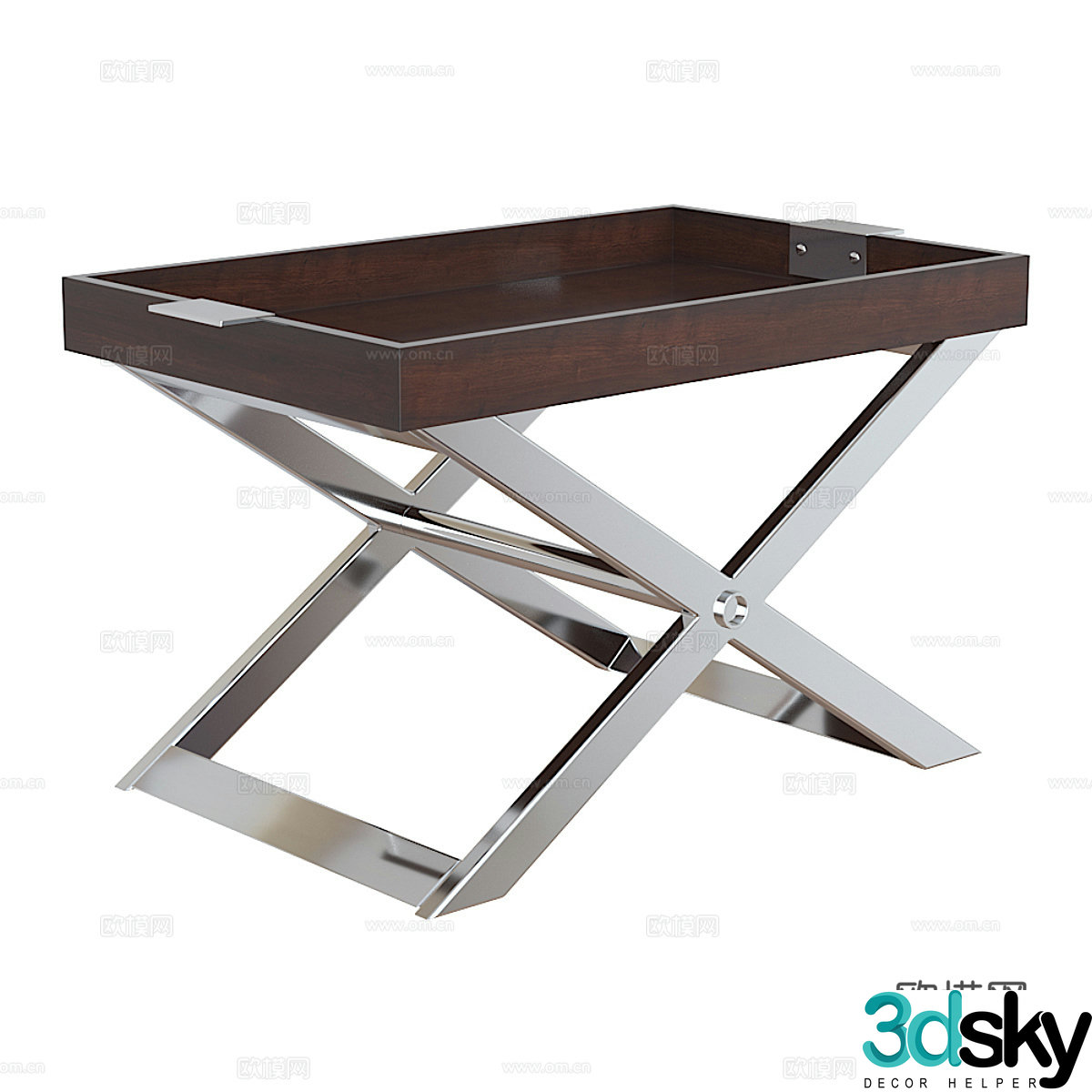 Ralph Lauren Pierce Tray Table 3D Model