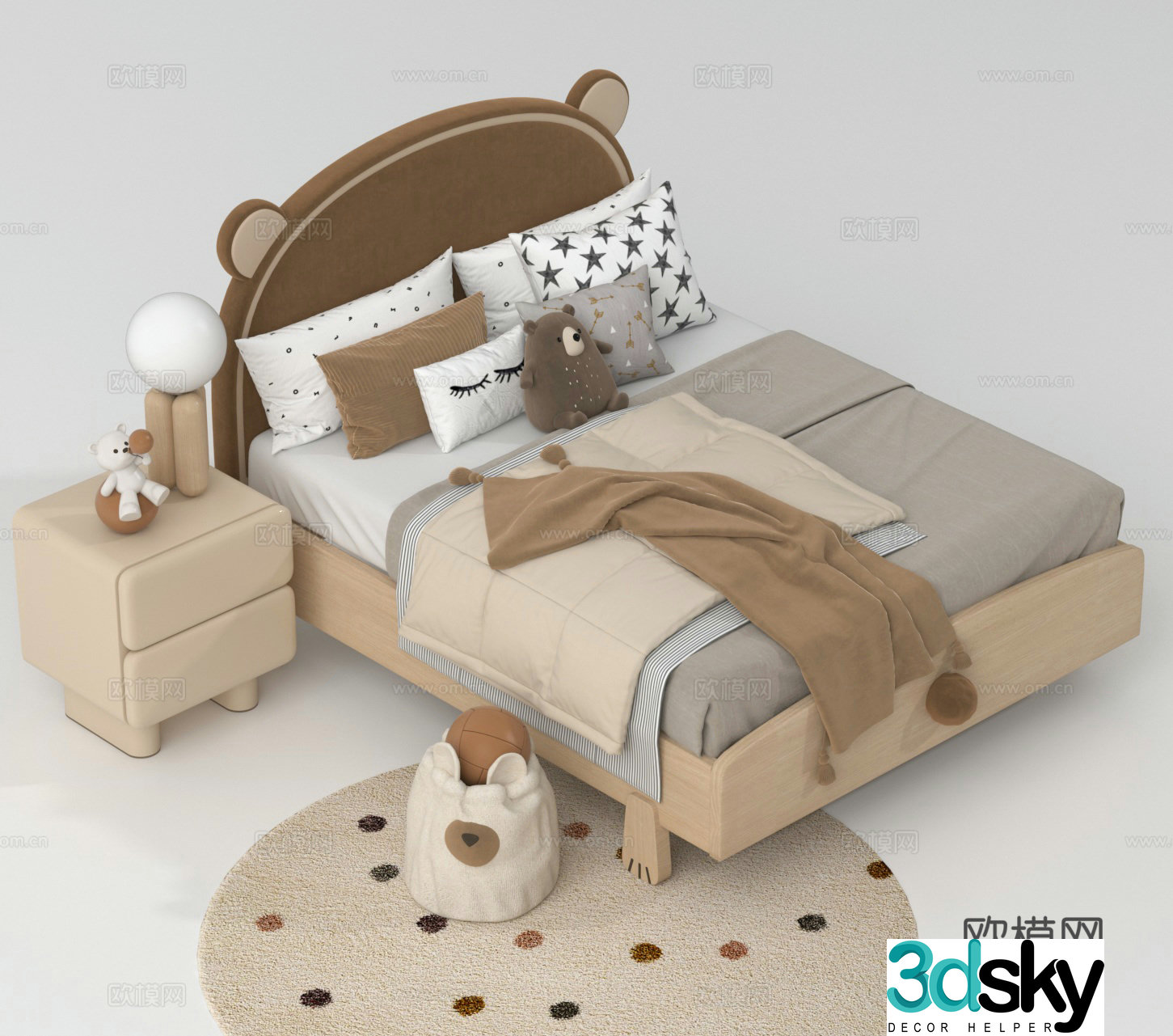 Children’s bed 3d model