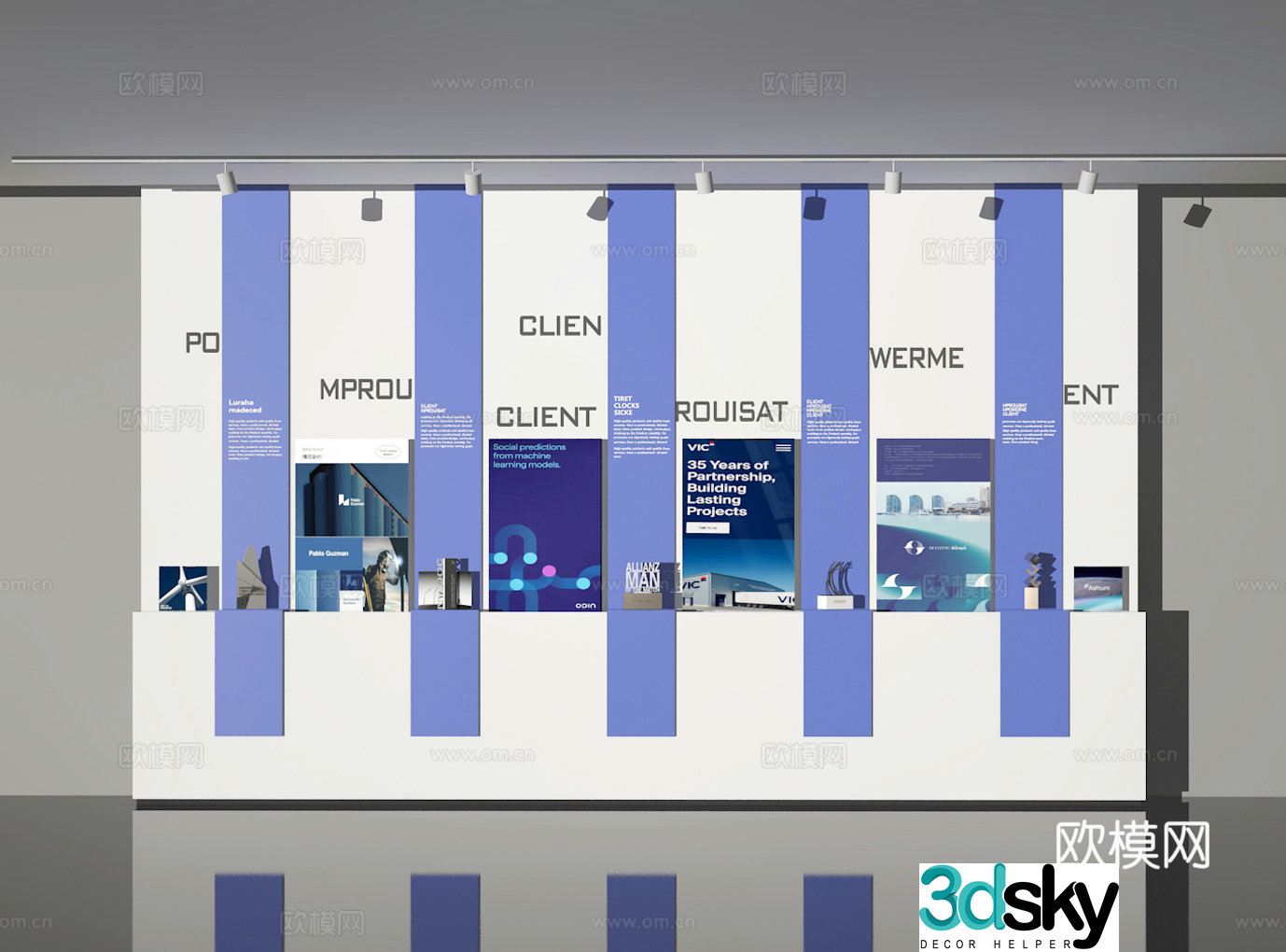 Cultural wall 3d model