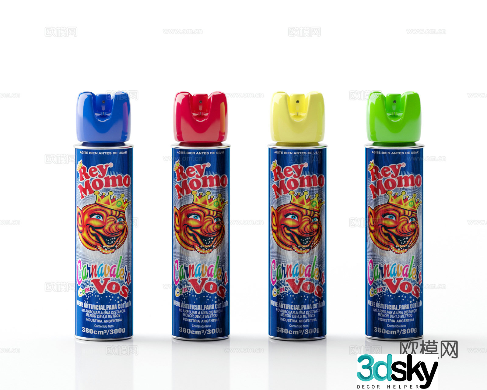 Modern spray bottles insecticides insect repellents mosquito repellents insect repellents spray 3d model