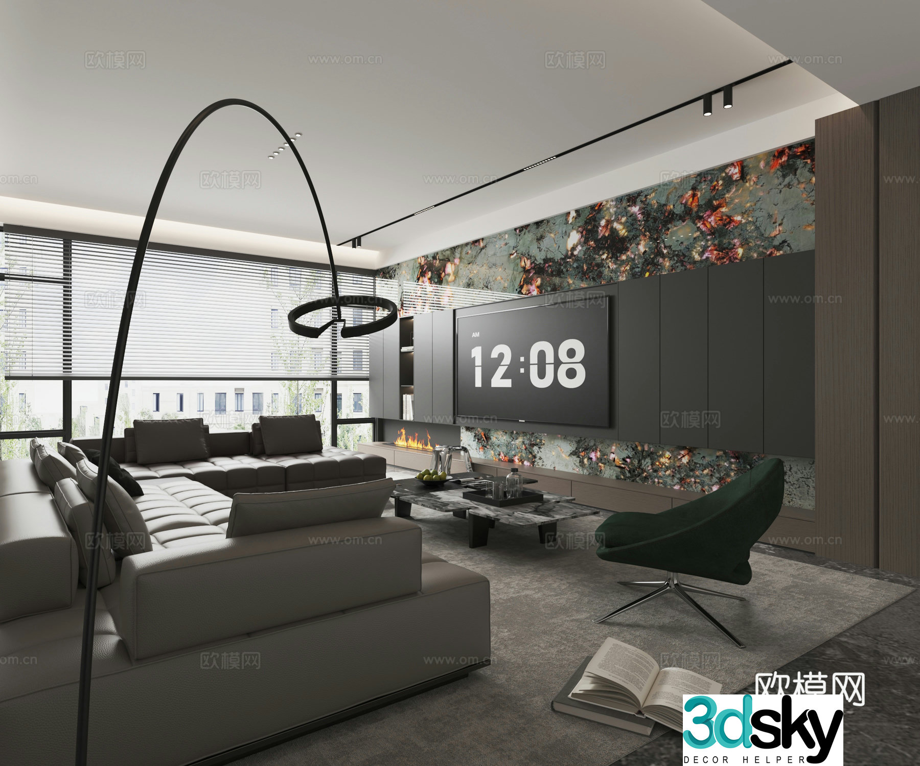 Modern living room 3d model