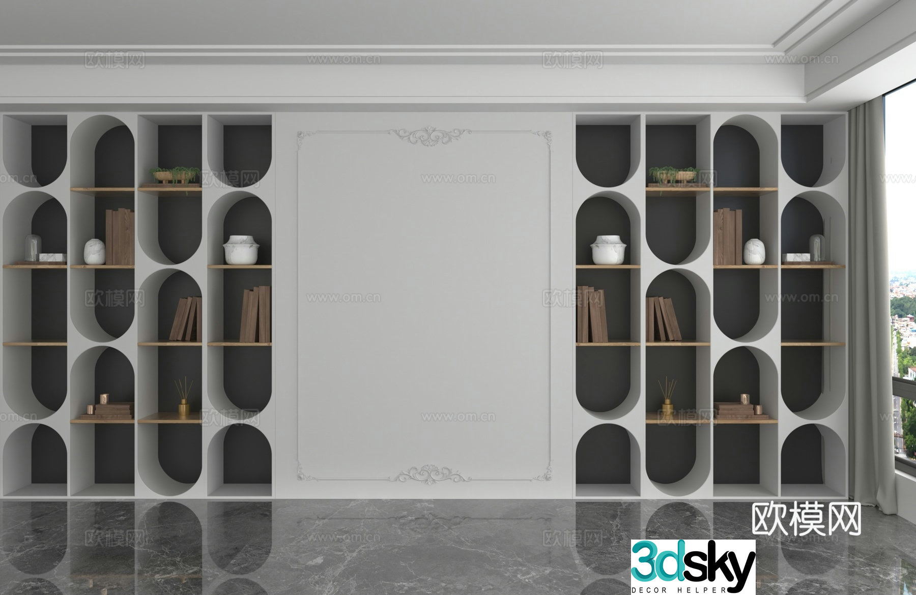 Modern locker 3d model