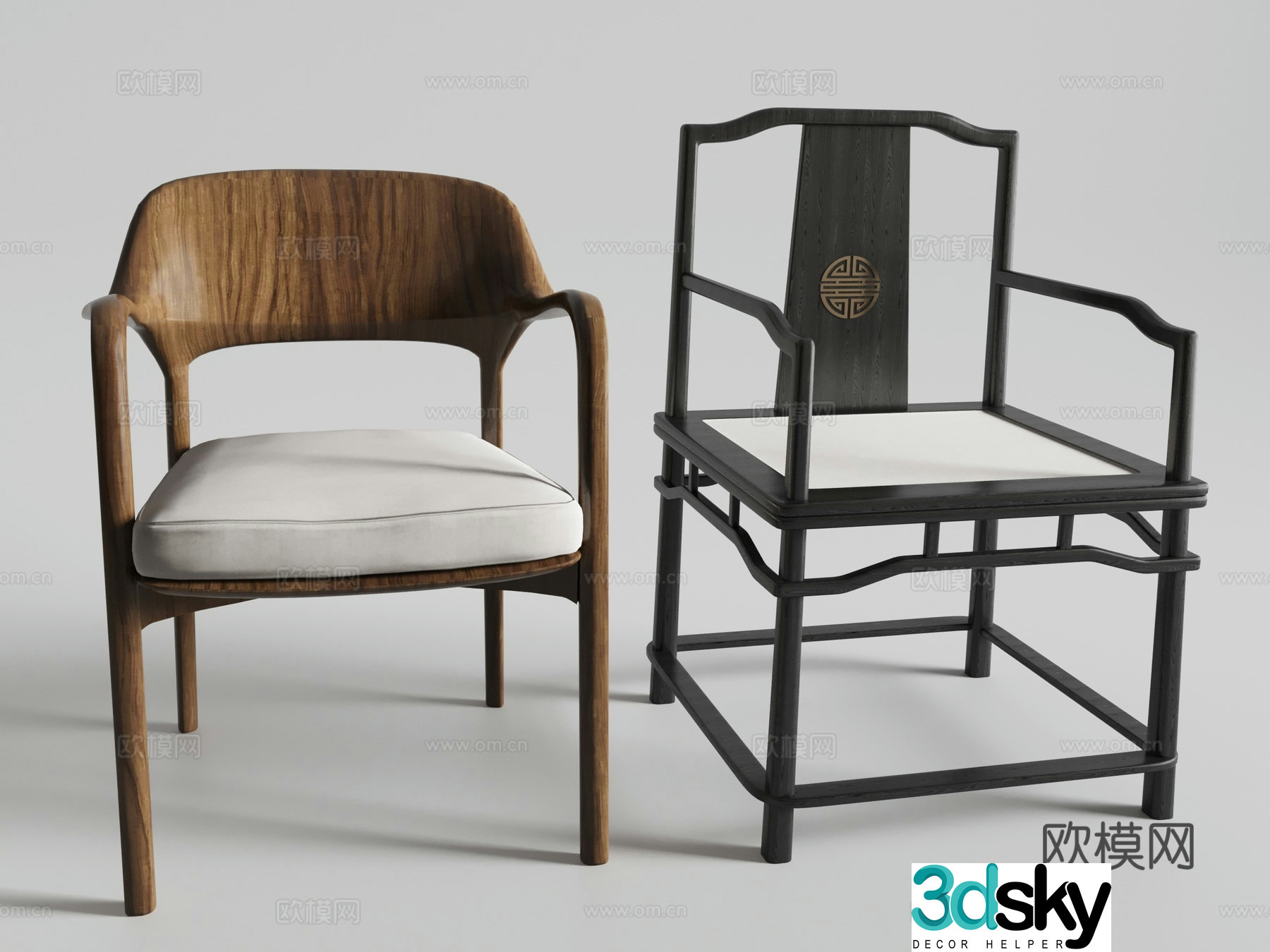 New Chinese chair 3d model