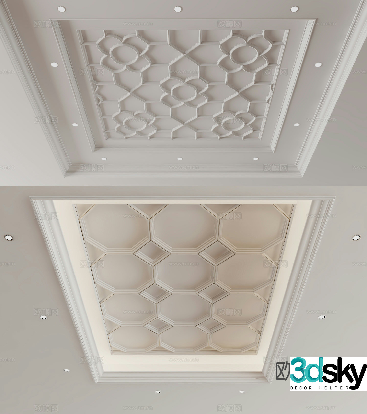 American ceiling 3D model