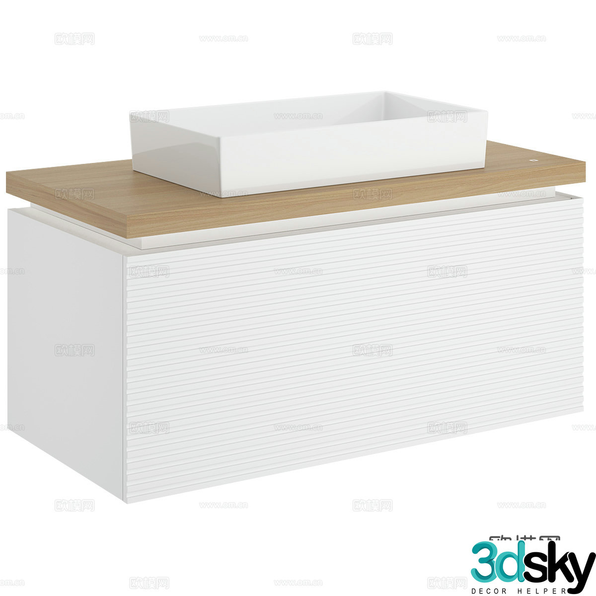 Modern simple hand wash basin Basin Simple hand wash basin Nordic 3D model