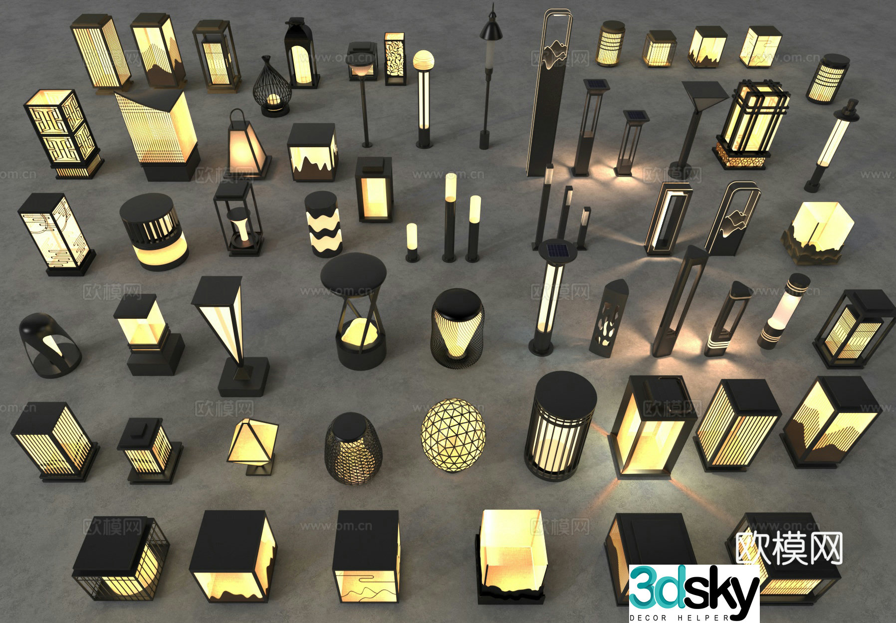 Outdoor light Landscape light Garden light Street light Lawn light 3d model
