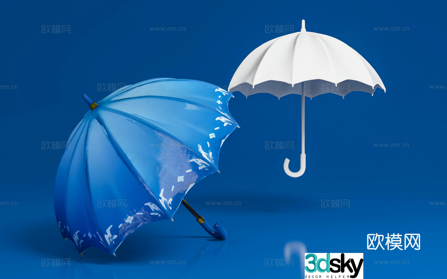 Umbrella Umbrella Cartoon Style Game Props Beauty Decoration Atmosphere Ornaments Print 3D Model