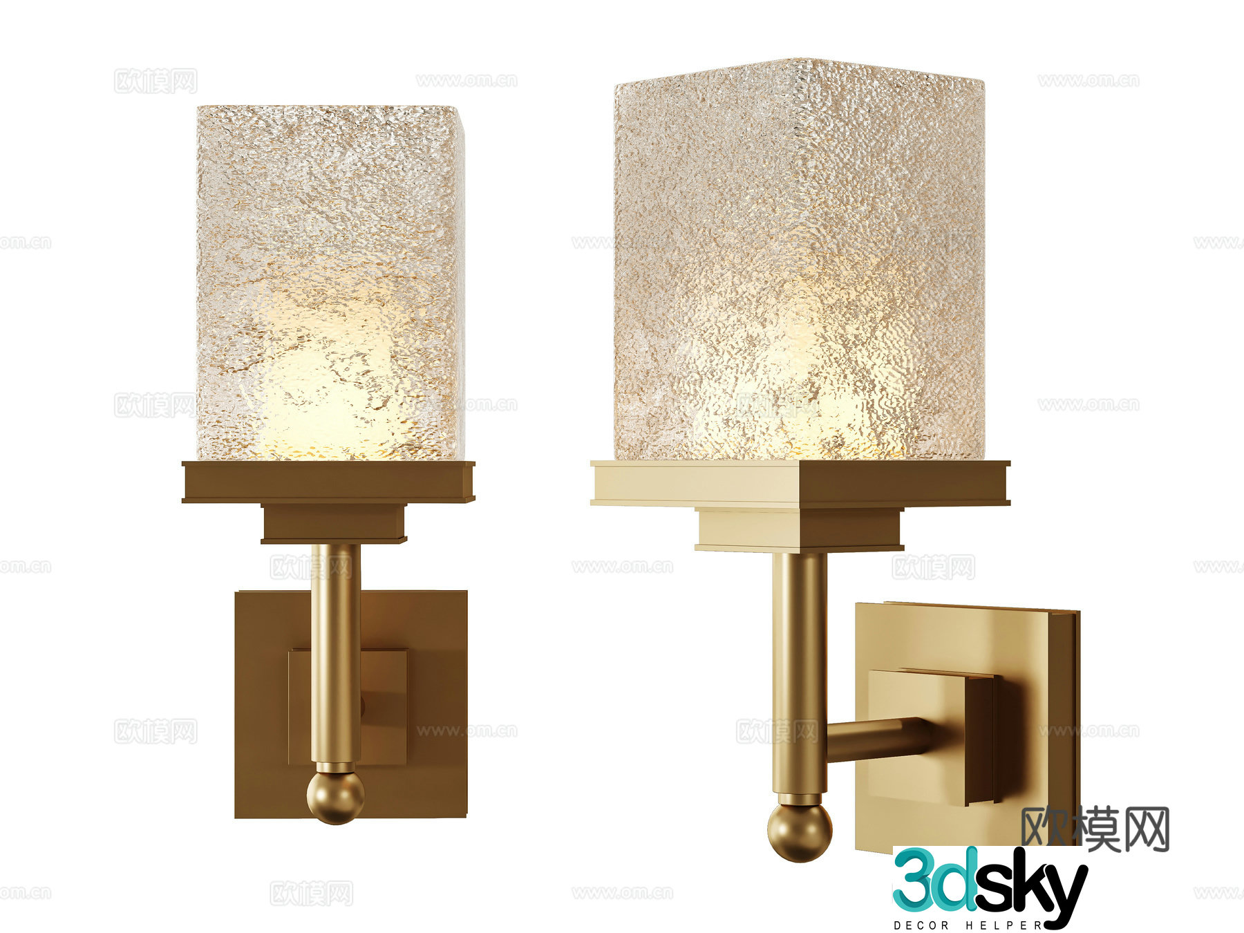 Modern wall lamp 3d model