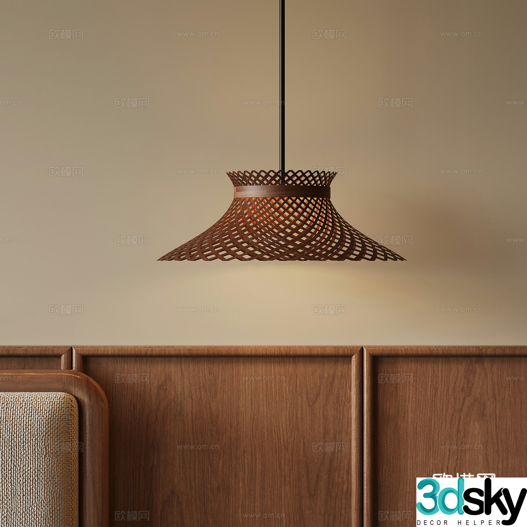 3D model of medieval style chandelier